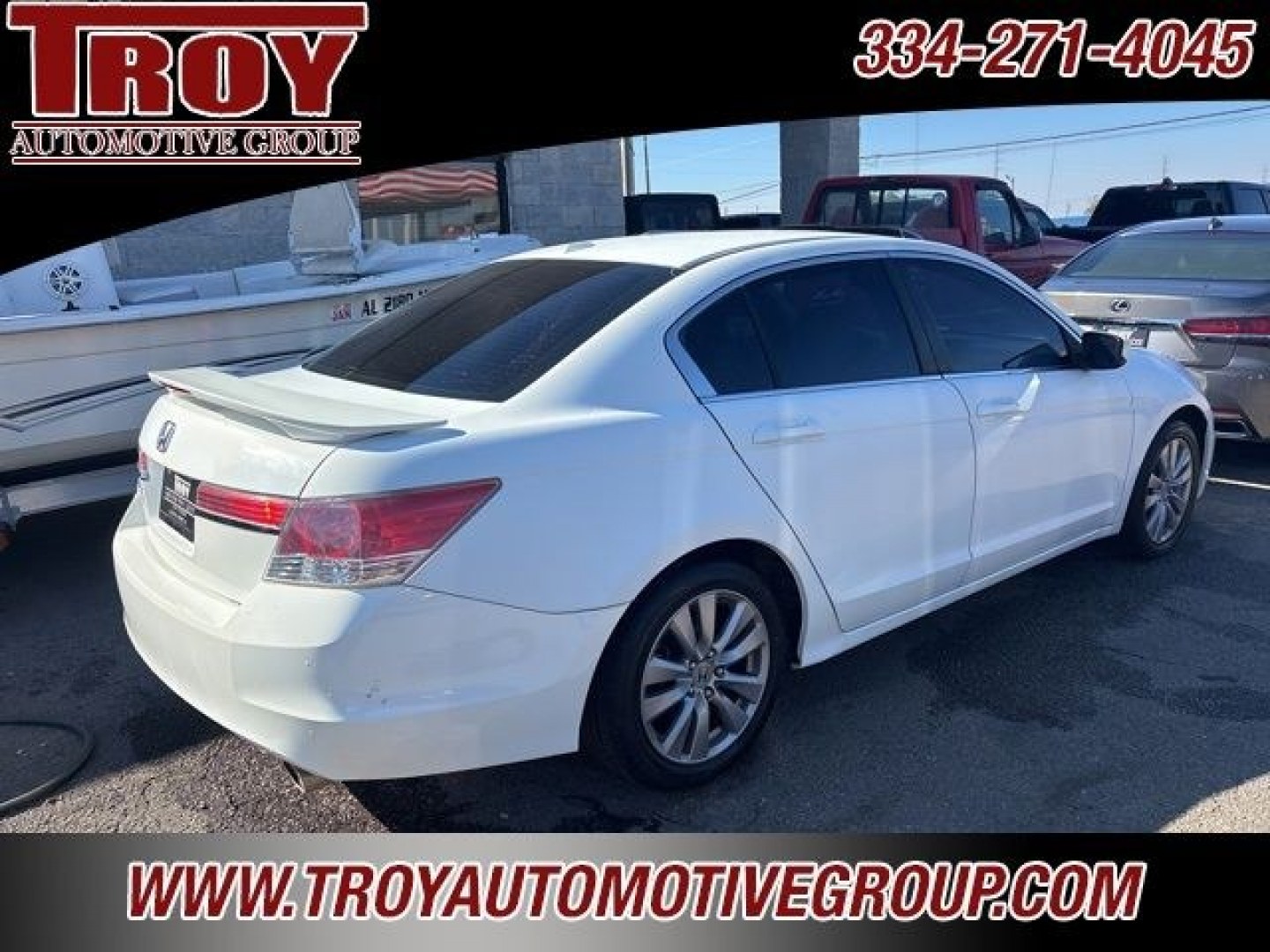 2012 White /Ivory Honda Accord EX-L (1HGCP2F88CA) with an 2.4L I4 DOHC i-VTEC 16V engine, Automatic transmission, located at 6812 Atlanta Hwy, Montgomery, AL, 36117, (334) 271-4045, 32.382118, -86.178673 - Power Sunroof!!<br>Heated Seats!!<br>2-Keys!!<br>White 2012 Honda Accord EX-L FWD 2.4 2.4L I4 DOHC i-VTEC 16V 5-Speed Automatic with Overdrive<br><br>Financing Available---Top Value for Trades.<br><br>23/34 City/Highway MPG<br><br><br>Awards:<br> * 2012 KBB.com Brand Image Awards<br>Kelley Blue Boo- Photo#7