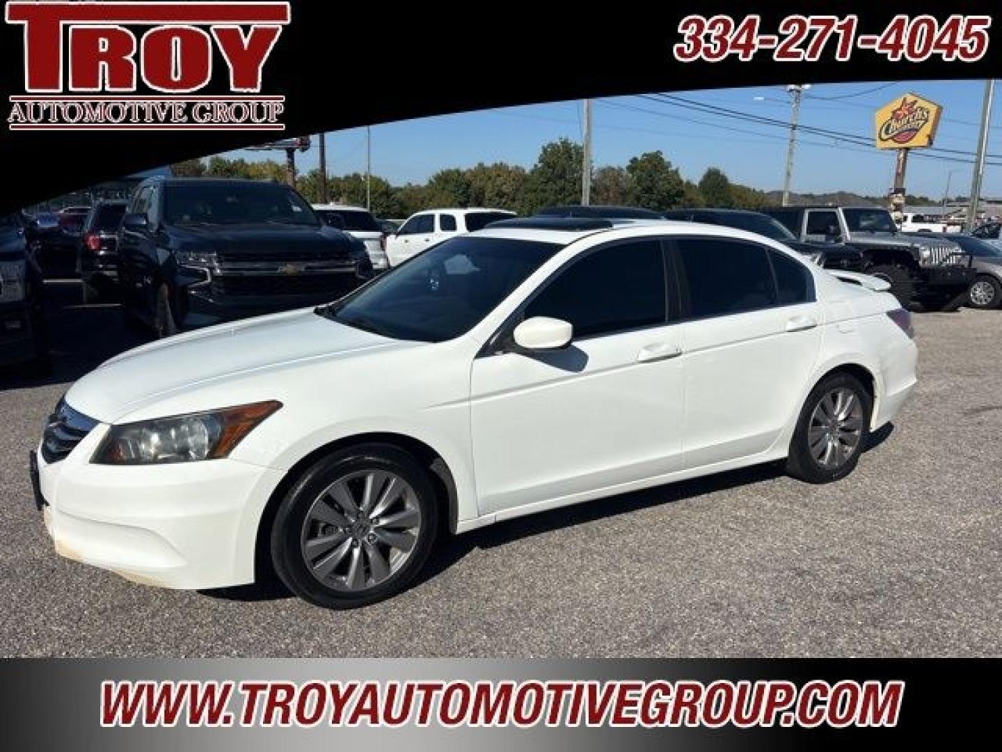 2012 White /Ivory Honda Accord EX-L (1HGCP2F88CA) with an 2.4L I4 DOHC i-VTEC 16V engine, Automatic transmission, located at 6812 Atlanta Hwy, Montgomery, AL, 36117, (334) 271-4045, 32.382118, -86.178673 - Power Sunroof!!<br>Heated Seats!!<br>2-Keys!!<br>White 2012 Honda Accord EX-L FWD 2.4 2.4L I4 DOHC i-VTEC 16V 5-Speed Automatic with Overdrive<br><br>Financing Available---Top Value for Trades.<br><br>23/34 City/Highway MPG<br><br><br>Awards:<br> * 2012 KBB.com Brand Image Awards<br>Kelley Blue Boo- Photo#37