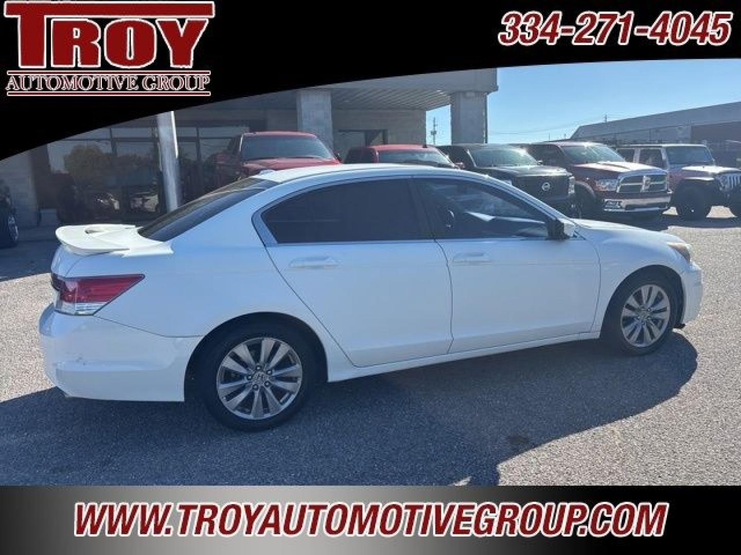 2012 White /Ivory Honda Accord EX-L (1HGCP2F88CA) with an 2.4L I4 DOHC i-VTEC 16V engine, Automatic transmission, located at 6812 Atlanta Hwy, Montgomery, AL, 36117, (334) 271-4045, 32.382118, -86.178673 - Power Sunroof!!<br>Heated Seats!!<br>2-Keys!!<br>White 2012 Honda Accord EX-L FWD 2.4 2.4L I4 DOHC i-VTEC 16V 5-Speed Automatic with Overdrive<br><br>Financing Available---Top Value for Trades.<br><br>23/34 City/Highway MPG<br><br><br>Awards:<br> * 2012 KBB.com Brand Image Awards<br>Kelley Blue Boo- Photo#40