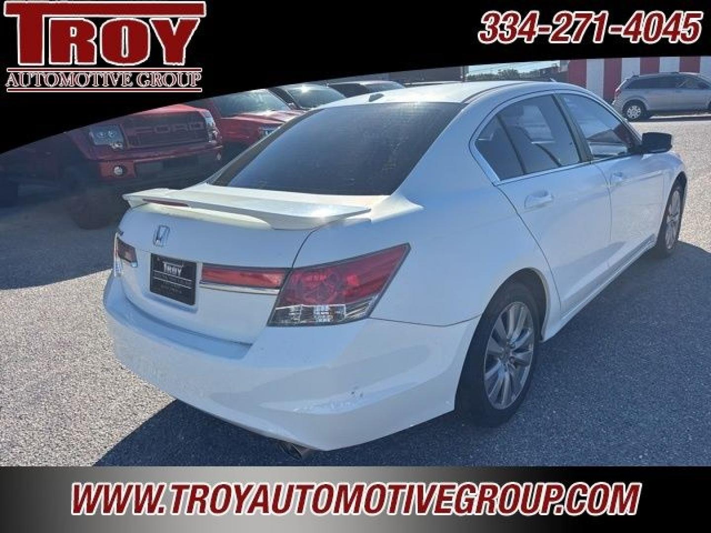 2012 White /Ivory Honda Accord EX-L (1HGCP2F88CA) with an 2.4L I4 DOHC i-VTEC 16V engine, Automatic transmission, located at 6812 Atlanta Hwy, Montgomery, AL, 36117, (334) 271-4045, 32.382118, -86.178673 - Power Sunroof!!<br>Heated Seats!!<br>2-Keys!!<br>White 2012 Honda Accord EX-L FWD 2.4 2.4L I4 DOHC i-VTEC 16V 5-Speed Automatic with Overdrive<br><br>Financing Available---Top Value for Trades.<br><br>23/34 City/Highway MPG<br><br><br>Awards:<br> * 2012 KBB.com Brand Image Awards<br>Kelley Blue Boo- Photo#41