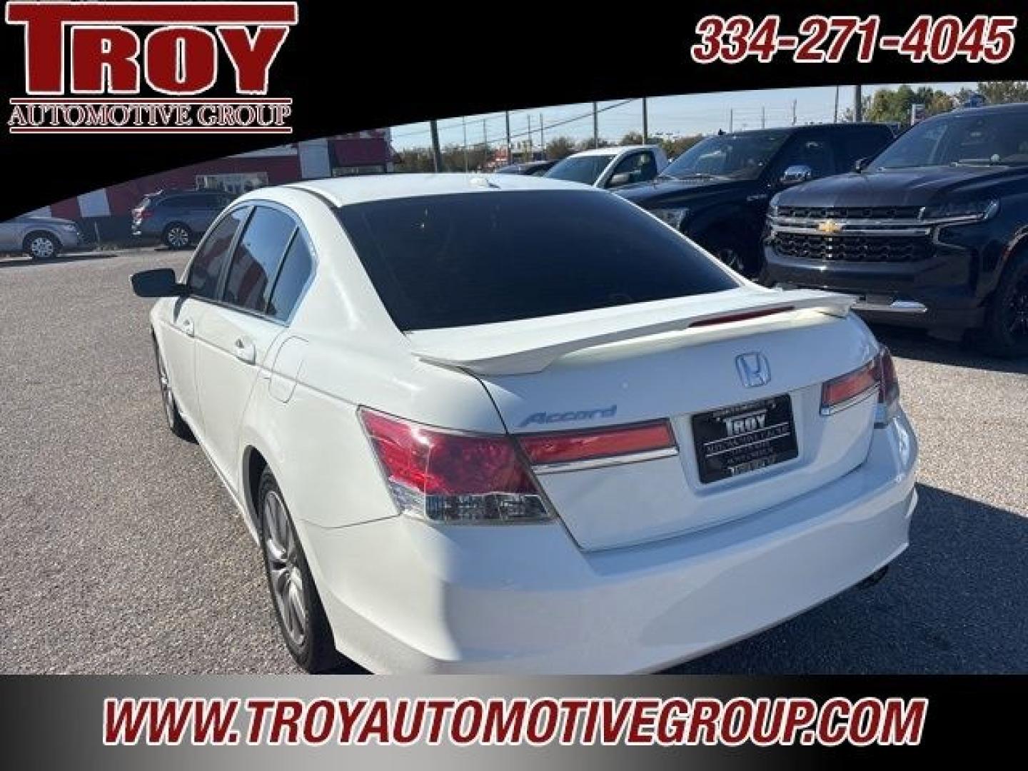 2012 White /Ivory Honda Accord EX-L (1HGCP2F88CA) with an 2.4L I4 DOHC i-VTEC 16V engine, Automatic transmission, located at 6812 Atlanta Hwy, Montgomery, AL, 36117, (334) 271-4045, 32.382118, -86.178673 - Power Sunroof!!<br>Heated Seats!!<br>2-Keys!!<br>White 2012 Honda Accord EX-L FWD 2.4 2.4L I4 DOHC i-VTEC 16V 5-Speed Automatic with Overdrive<br><br>Financing Available---Top Value for Trades.<br><br>23/34 City/Highway MPG<br><br><br>Awards:<br> * 2012 KBB.com Brand Image Awards<br>Kelley Blue Boo- Photo#42