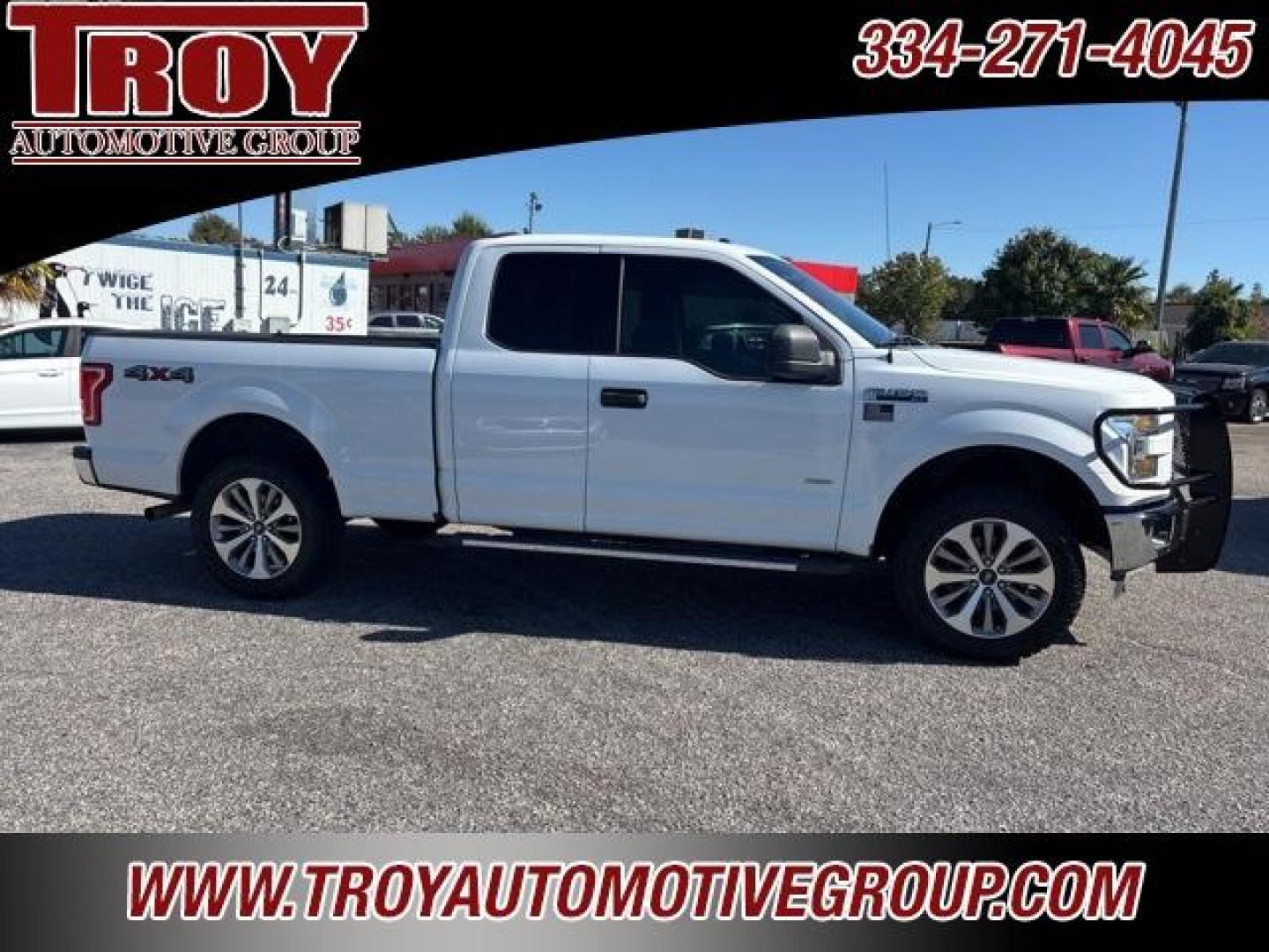 2015 Oxford White /Dark Earth Gray Ford F-150 XLT (1FTEX1EPXFF) with an 2.7L V6 EcoBoost engine, Automatic transmission, located at 6812 Atlanta Hwy, Montgomery, AL, 36117, (334) 271-4045, 32.382118, -86.178673 - Photo#1