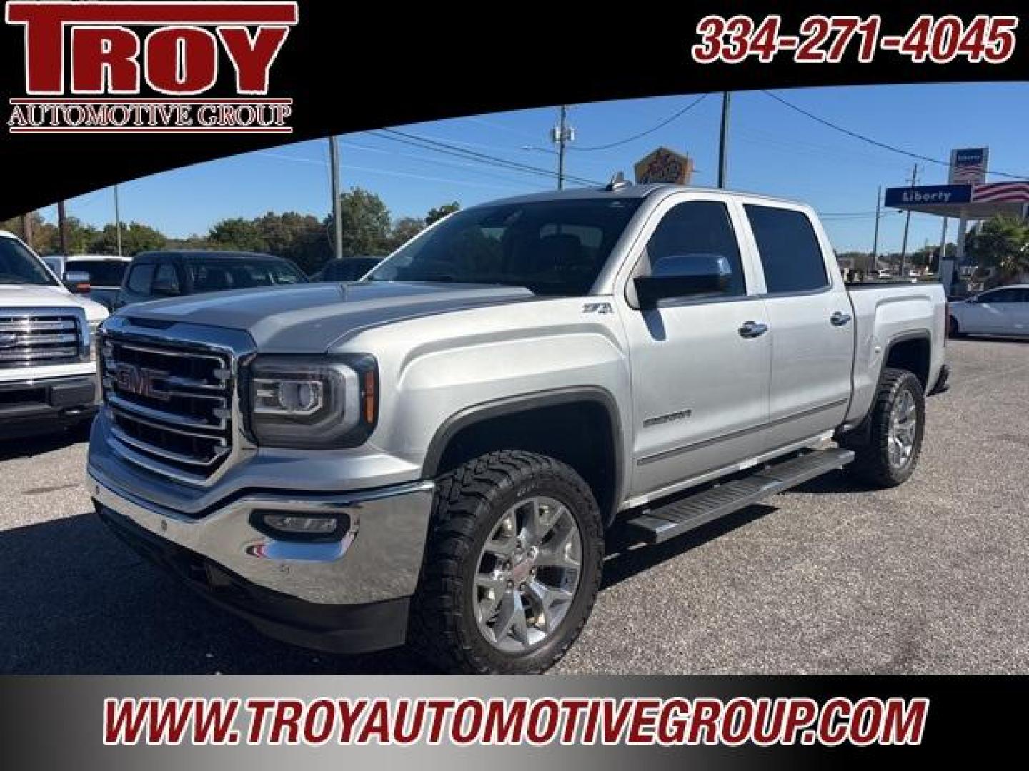 2018 Quicksilver Metallic /Dark Ash Seats With Jet Black Interior Accents GMC Sierra 1500 SLT (3GTU2NEC8JG) with an EcoTec3 5.3L V8 engine, Automatic transmission, located at 6812 Atlanta Hwy, Montgomery, AL, 36117, (334) 271-4045, 32.382118, -86.178673 - Photo#3