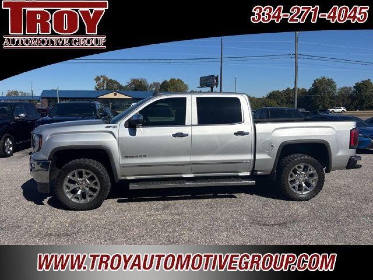 2018 Quicksilver Metallic /Dark Ash Seats With Jet Black Interior Accents GMC Sierra 1500 SLT (3GTU2NEC8JG) with an EcoTec3 5.3L V8 engine, Automatic transmission, located at 6812 Atlanta Hwy, Montgomery, AL, 36117, (334) 271-4045, 32.382118, -86.178673 - 1-Owner!!<br>Power Sunroof!!<br>Toyo Mt 33x12.50x20 Tires!!<br>Heated/Cooled Seats!!<br>Spray N Bed Liner!!<br>Tow Package!!<br>2-Master Remote Start Keys!!<br>Bose Premium Stereo!!<br>Z71 Package!!<br>Lane Keep Assist!! - Photo#73
