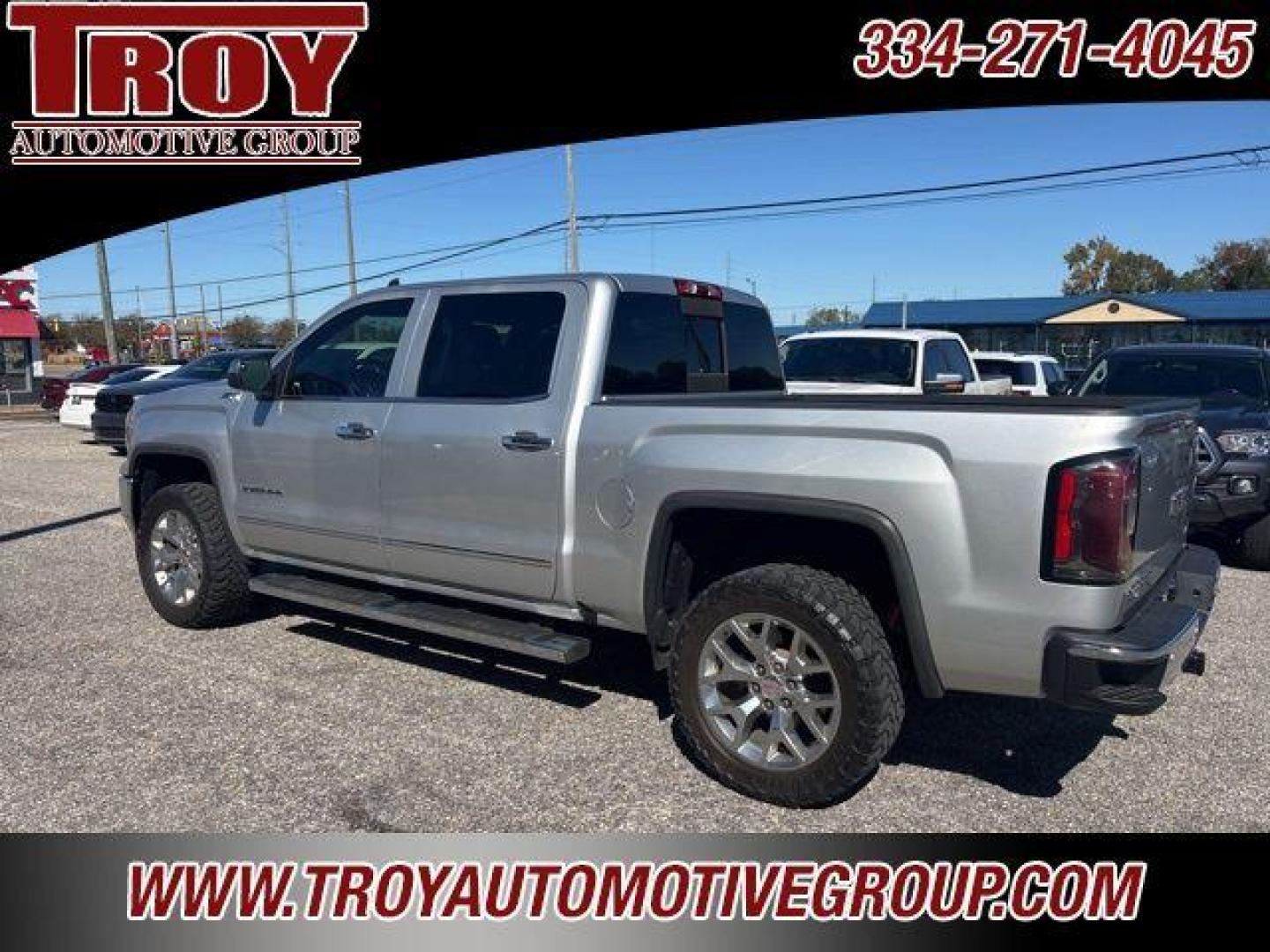2018 Quicksilver Metallic /Dark Ash Seats With Jet Black Interior Accents GMC Sierra 1500 SLT (3GTU2NEC8JG) with an EcoTec3 5.3L V8 engine, Automatic transmission, located at 6812 Atlanta Hwy, Montgomery, AL, 36117, (334) 271-4045, 32.382118, -86.178673 - 1-Owner!!<br>Power Sunroof!!<br>Toyo Mt 33x12.50x20 Tires!!<br>Heated/Cooled Seats!!<br>Spray N Bed Liner!!<br>Tow Package!!<br>2-Master Remote Start Keys!!<br>Bose Premium Stereo!!<br>Z71 Package!!<br>Lane Keep Assist!! - Photo#74