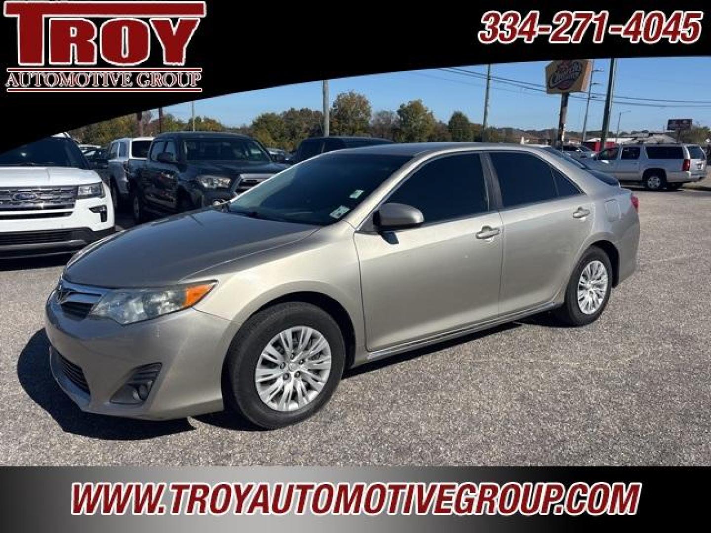 2013 Champagne Mica /Ivory Toyota Camry (4T4BF1FK4DR) with an 2.5L I4 SMPI DOHC engine, Automatic transmission, located at 6812 Atlanta Hwy, Montgomery, AL, 36117, (334) 271-4045, 32.382118, -86.178673 - Champagne Mica 2013 Toyota Camry FWD 2.5L I4 SMPI DOHC 6-Speed Automatic<br><br>Financing Available---Top Value for Trades.<br><br>25/35 City/Highway MPG<br><br><br>Awards:<br> * 2013 KBB.com 10 Best New Sedans Under $25,000 * 2013 KBB.com Best Resale Value Awards * 2013 KBB.com Brand Image Awa - Photo#3