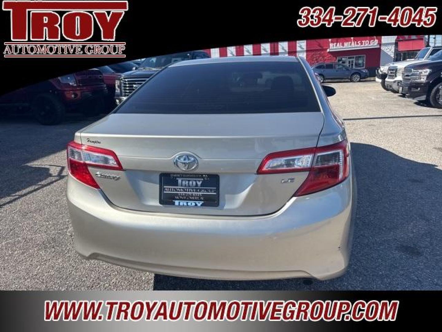 2013 Champagne Mica /Ivory Toyota Camry (4T4BF1FK4DR) with an 2.5L I4 SMPI DOHC engine, Automatic transmission, located at 6812 Atlanta Hwy, Montgomery, AL, 36117, (334) 271-4045, 32.382118, -86.178673 - Champagne Mica 2013 Toyota Camry FWD 2.5L I4 SMPI DOHC 6-Speed Automatic<br><br>Financing Available---Top Value for Trades.<br><br>25/35 City/Highway MPG<br><br><br>Awards:<br> * 2013 KBB.com 10 Best New Sedans Under $25,000 * 2013 KBB.com Best Resale Value Awards * 2013 KBB.com Brand Image Awa - Photo#10