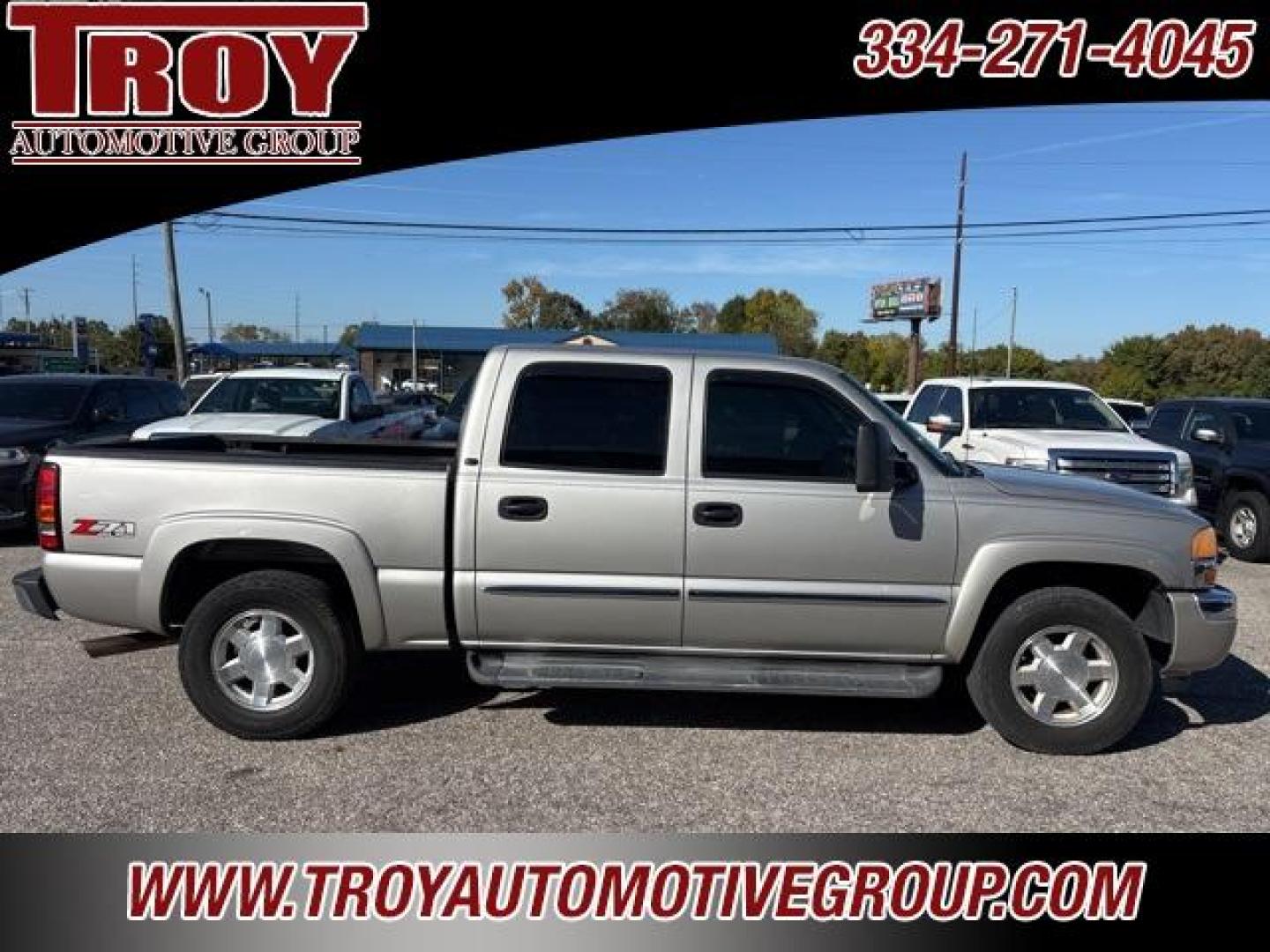 2006 Silver Birch Metallic /Pewter GMC Sierra 1500 SLT (2GTEK13T661) with an Vortec 5.3L V8 SFI engine, Automatic transmission, located at 6812 Atlanta Hwy, Montgomery, AL, 36117, (334) 271-4045, 32.382118, -86.178673 - Recent Arrival! Priced below KBB Fair Purchase Price!<br><br>Silver Birch Metallic 2006 GMC Sierra 1500 SLT 4WD Vortec 5.3L V8 SFI 4-Speed Automatic with Overdrive<br><br>Financing Available---Top Value for Trades. - Photo#0