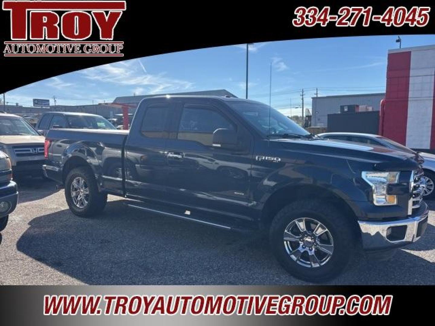 2015 Blue /Gray Ford F-150 XLT (1FTEX1CGXFF) with an 3.5L V6 engine, Automatic transmission, located at 6812 Atlanta Hwy, Montgomery, AL, 36117, (334) 271-4045, 32.382118, -86.178673 - Power Driver Seat!!<br>Heated Seats!!<br>Tow Package!!<br>Locking Slip Differential!<br>Chrome Step Bars!!<br>Bed Cover!! - Photo#1