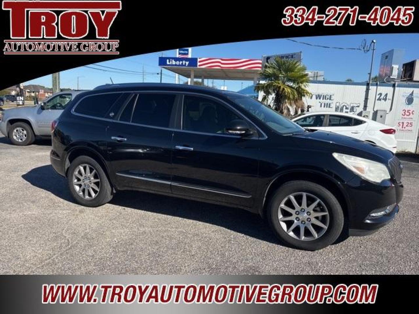2016 Ebony Twilight Metallic /Light Titanium Buick Enclave Leather Group (5GAKRBKD0GJ) with an 3.6L V6 SIDI VVT engine, Automatic transmission, located at 6812 Atlanta Hwy, Montgomery, AL, 36117, (334) 271-4045, 32.382118, -86.178673 - 1-Owner!!<br>Power Sunroof!!<br>Rear Entertainment System!!<br>2nd Row Captain Chairs!!<br>2-Master Keys w/Remotes!! - Photo#0
