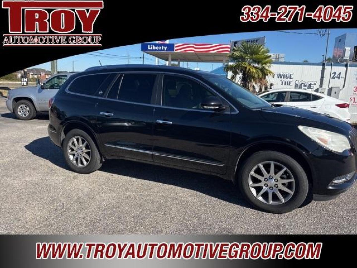 2016 Ebony Twilight Metallic /Light Titanium Buick Enclave Leather Group (5GAKRBKD0GJ) with an 3.6L V6 SIDI VVT engine, Automatic transmission, located at 6812 Atlanta Hwy, Montgomery, AL, 36117, (334) 271-4045, 32.382118, -86.178673 - 1-Owner!!<br>Power Sunroof!!<br>Rear Entertainment System!!<br>2nd Row Captain Chairs!!<br>2-Master Keys w/Remotes!! - Photo#1