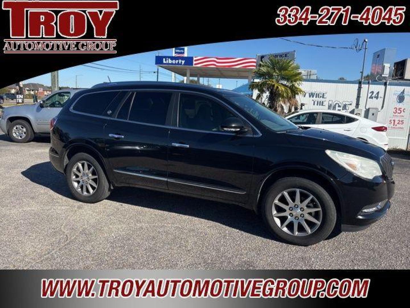 2016 Ebony Twilight Metallic /Light Titanium Buick Enclave Leather Group (5GAKRBKD0GJ) with an 3.6L V6 SIDI VVT engine, Automatic transmission, located at 6812 Atlanta Hwy, Montgomery, AL, 36117, (334) 271-4045, 32.382118, -86.178673 - 1-Owner!!<br>Power Sunroof!!<br>Rear Entertainment System!!<br>2nd Row Captain Chairs!!<br>2-Master Keys w/Remotes!! - Photo#0