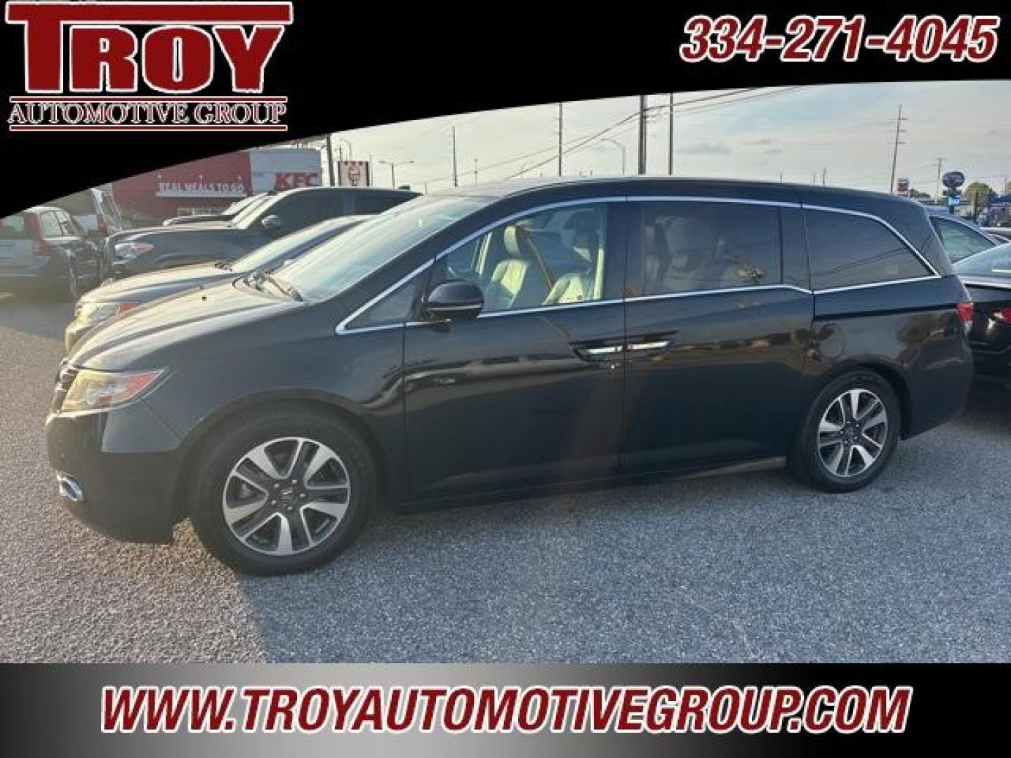 2016 Crystal Black Pearl /Gray Honda Odyssey (5FNRL5H92GB) with an 3.5L V6 SOHC i-VTEC 24V engine, Automatic transmission, located at 6812 Atlanta Hwy, Montgomery, AL, 36117, (334) 271-4045, 32.382118, -86.178673 - Priced below KBB Fair Purchase Price!<br><br>Crystal Black Pearl 2016 Honda Odyssey FWD 3.5L V6 SOHC i-VTEC 24V 6-Speed Automatic<br><br>Financing Available---Top Value for Trades.<br><br>19/28 City/Highway MPG<br><br><br>Awards:<br> * 2016 KBB.com Best Buy Awards * 2016 KBB.com Best Buy Awards F - Photo#0