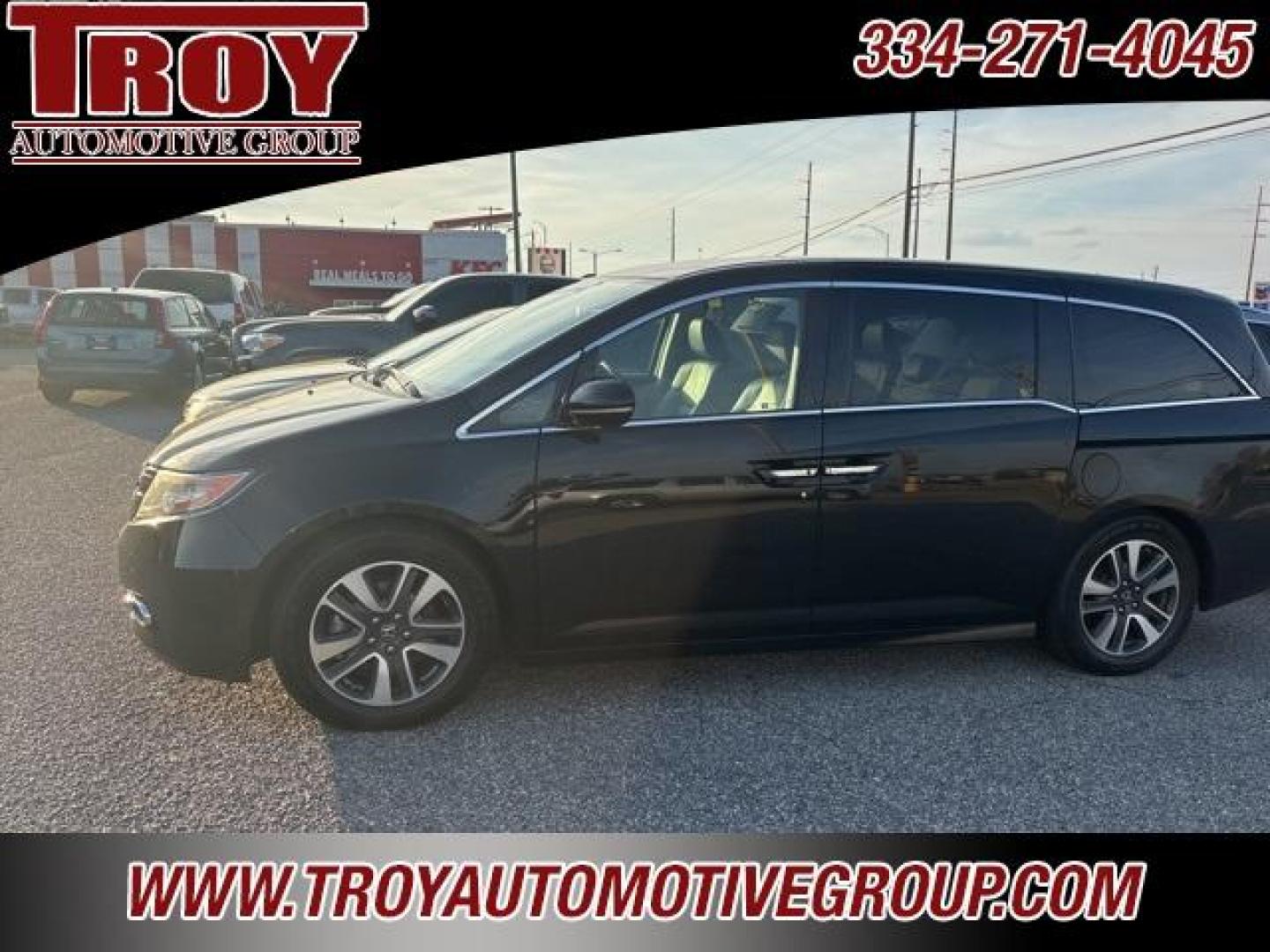 2016 Crystal Black Pearl /Gray Honda Odyssey (5FNRL5H92GB) with an 3.5L V6 SOHC i-VTEC 24V engine, Automatic transmission, located at 6812 Atlanta Hwy, Montgomery, AL, 36117, (334) 271-4045, 32.382118, -86.178673 - Priced below KBB Fair Purchase Price!<br><br>Crystal Black Pearl 2016 Honda Odyssey FWD 3.5L V6 SOHC i-VTEC 24V 6-Speed Automatic<br><br>Financing Available---Top Value for Trades.<br><br>19/28 City/Highway MPG<br><br><br>Awards:<br> * 2016 KBB.com Best Buy Awards * 2016 KBB.com Best Buy Awards F - Photo#1