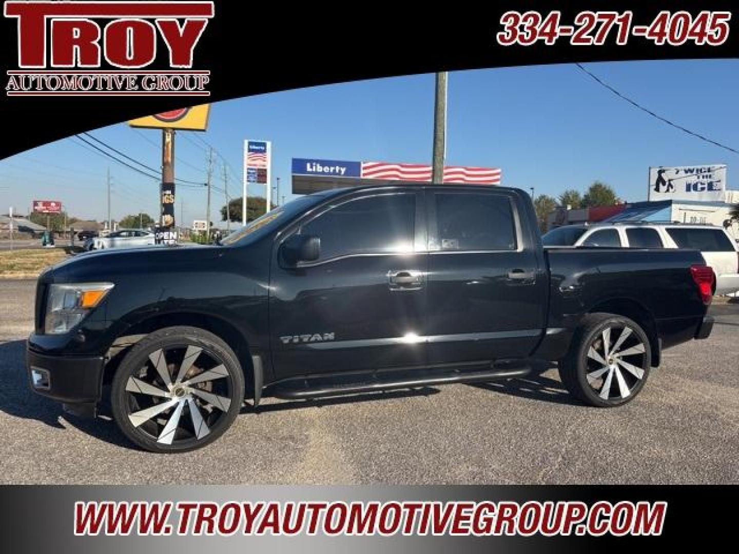 2017 Magnetic Black /Black Nissan Titan S (1N6AA1EJ4HN) with an 5.6L V8 engine, Automatic transmission, located at 6812 Atlanta Hwy, Montgomery, AL, 36117, (334) 271-4045, 32.382118, -86.178673 - 1-Owner!! - Photo#2