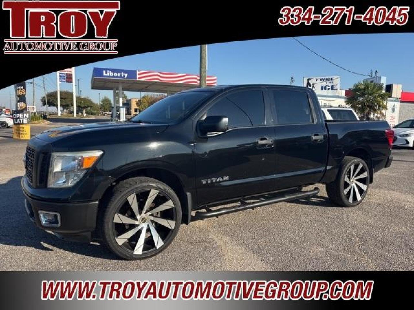 2017 Magnetic Black /Black Nissan Titan S (1N6AA1EJ4HN) with an 5.6L V8 engine, Automatic transmission, located at 6812 Atlanta Hwy, Montgomery, AL, 36117, (334) 271-4045, 32.382118, -86.178673 - 1-Owner!! - Photo#3