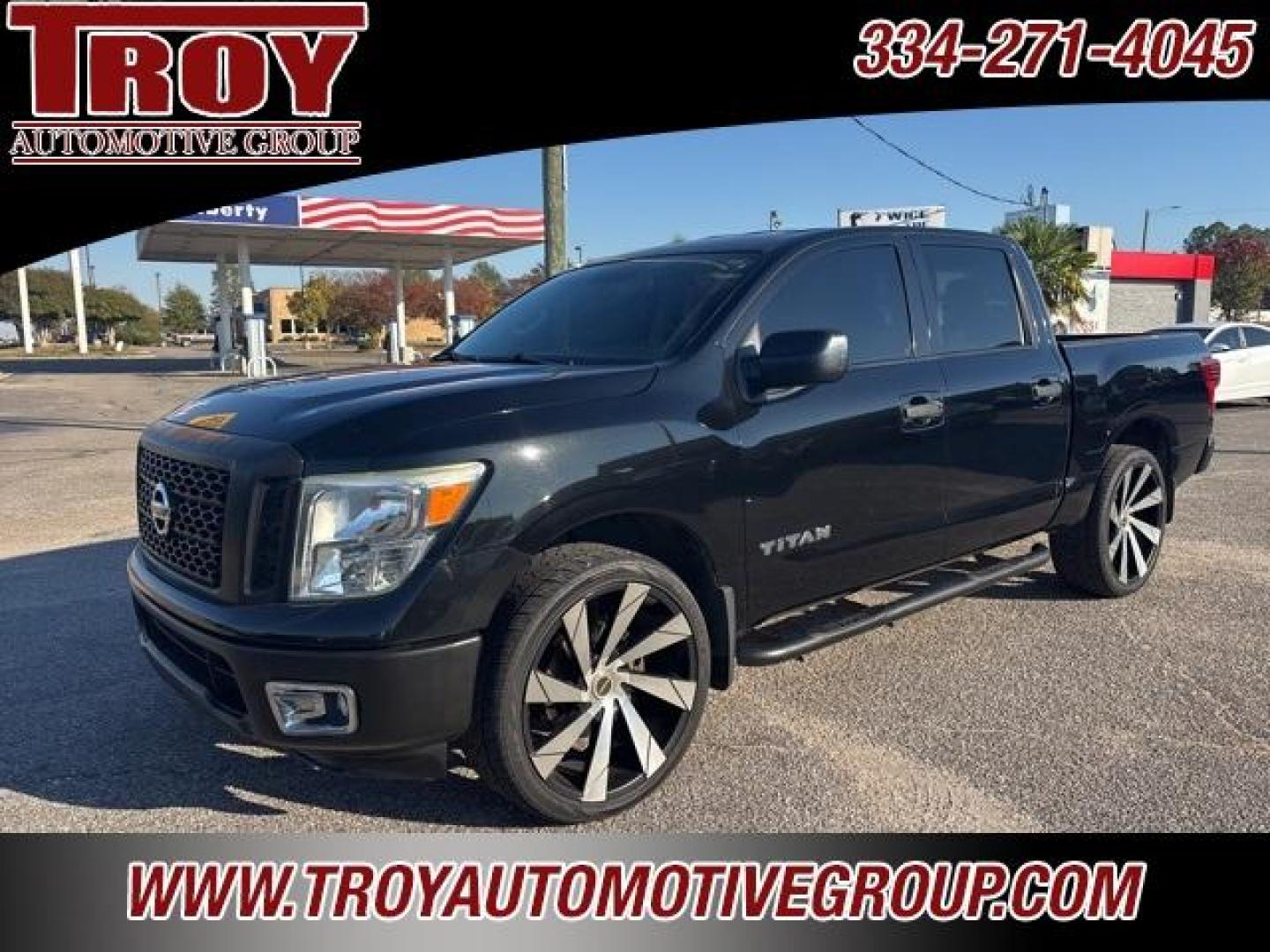 2017 Magnetic Black /Black Nissan Titan S (1N6AA1EJ4HN) with an 5.6L V8 engine, Automatic transmission, located at 6812 Atlanta Hwy, Montgomery, AL, 36117, (334) 271-4045, 32.382118, -86.178673 - 1-Owner!! - Photo#4