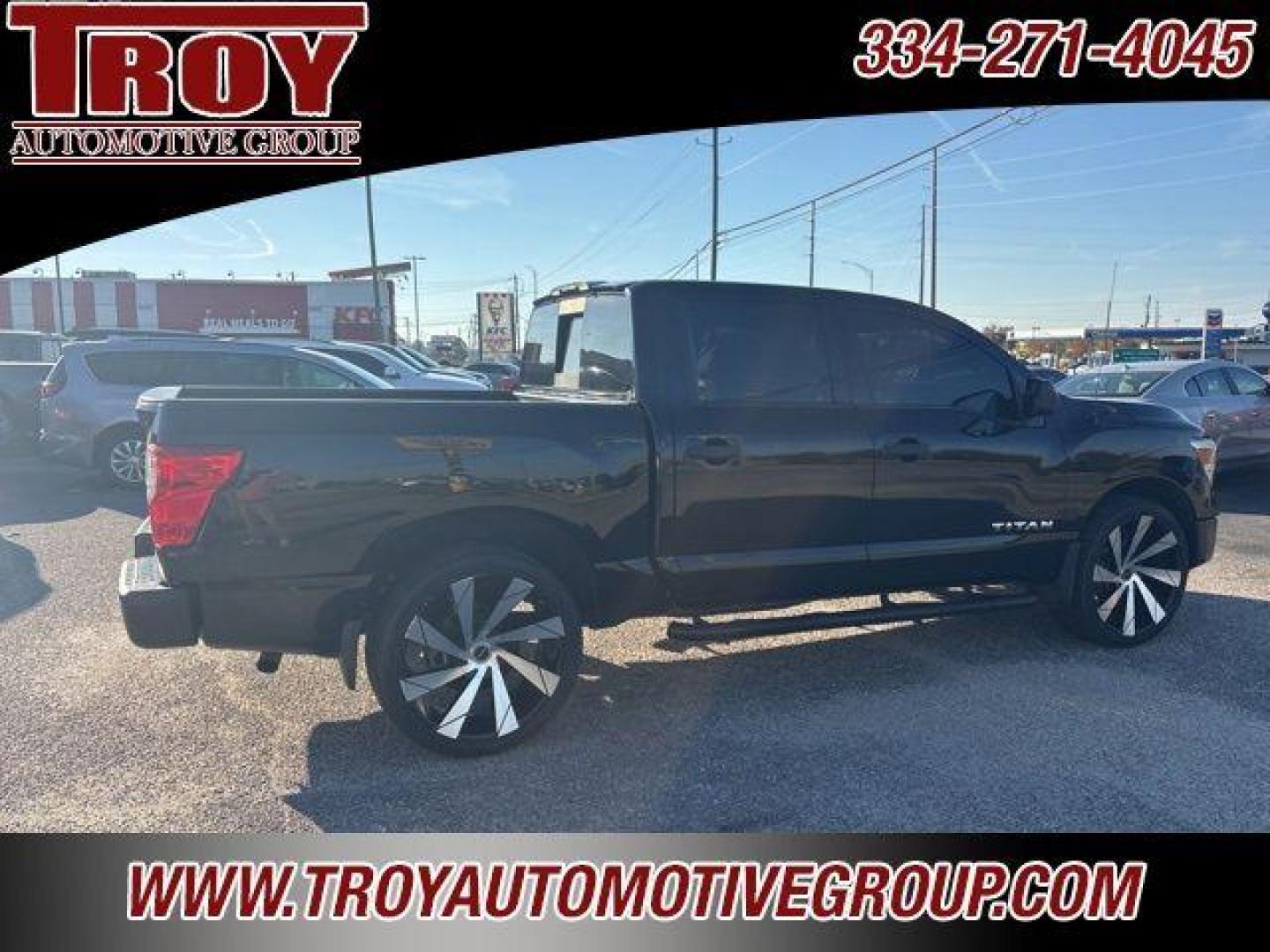2017 Magnetic Black /Black Nissan Titan S (1N6AA1EJ4HN) with an 5.6L V8 engine, Automatic transmission, located at 6812 Atlanta Hwy, Montgomery, AL, 36117, (334) 271-4045, 32.382118, -86.178673 - Photo#9