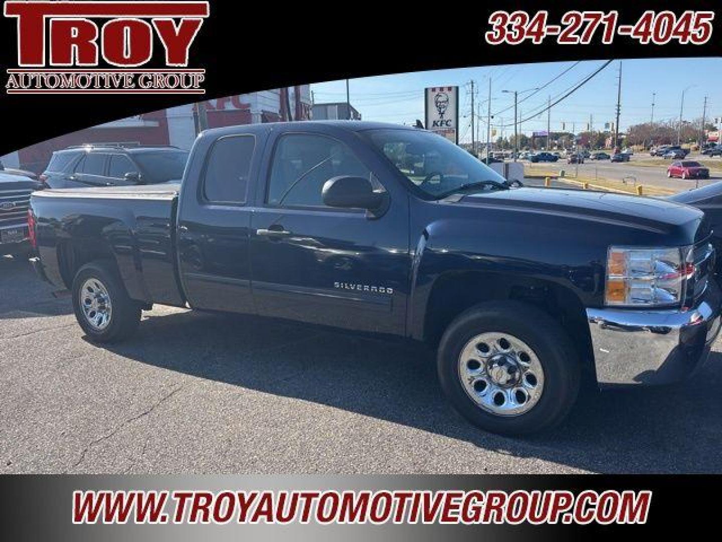 2012 Imperial Blue Metallic /Dark Titanium Chevrolet Silverado 1500 LS (1GCRCREA0CZ) with an Vortec 4.8L V8 SFI VVT Flex Fuel engine, Automatic transmission, located at 6812 Atlanta Hwy, Montgomery, AL, 36117, (334) 271-4045, 32.382118, -86.178673 - Photo#1
