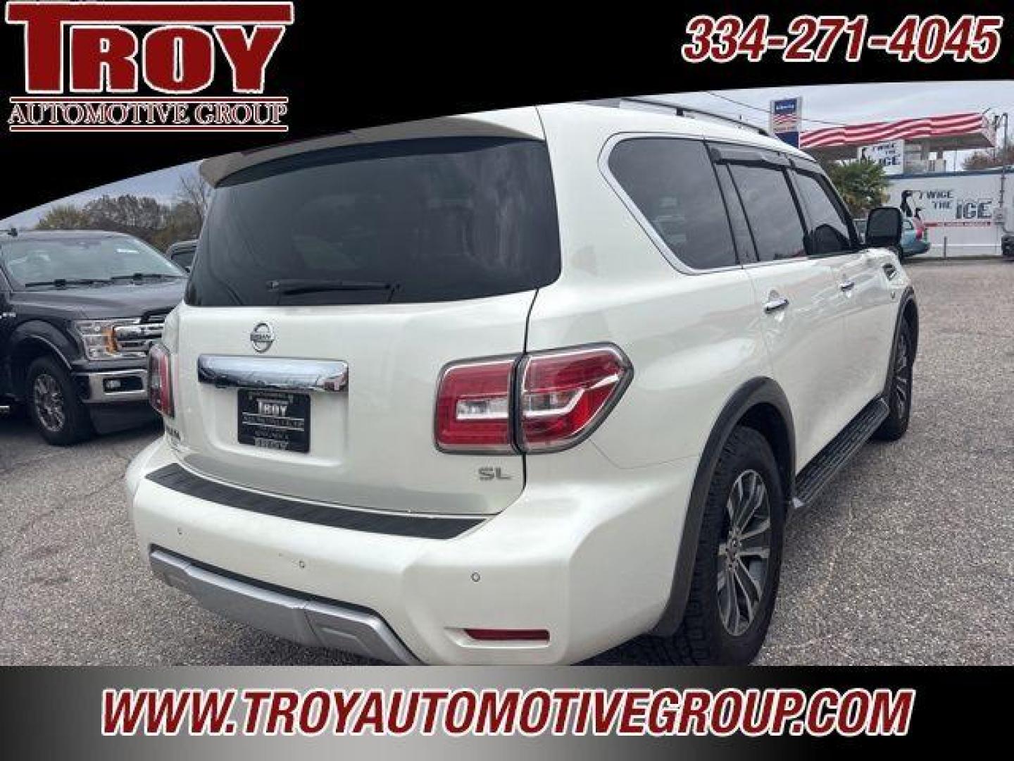 2018 Pearl White /Charcoal Nissan Armada SL (JN8AY2ND9JX) with an 5.6L V8 DOHC 32V Endurance engine, Automatic transmission, located at 6812 Atlanta Hwy, Montgomery, AL, 36117, (334) 271-4045, 32.382118, -86.178673 - Recent Arrival!<br>Power Sunroof!!<br>Tow Package!!<br>Blind Spot Monitors!!<br>Heated Seats!!<br>2-Master Keys!!<br>Cooper A/T Tires!!<br><br>Pearl White 2018 Nissan Armada SL RWD 5.6L V8 DOHC 32V Endurance 7-Speed Automatic<br><br>Financing Available---Top Value for Trades. - Photo#10