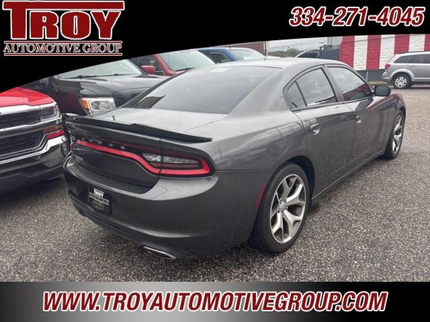 2017 Granite Crystal Metallic Clearcoat /Black Dodge Charger SE (2C3CDXBG9HH) with an 3.6L 6-Cylinder SMPI DOHC engine, Automatic transmission, located at 6812 Atlanta Hwy, Montgomery, AL, 36117, (334) 271-4045, 32.382118, -86.178673 - 20 Premium Alloy Wheels!!<br>Rear Spoiler!! - Photo#4
