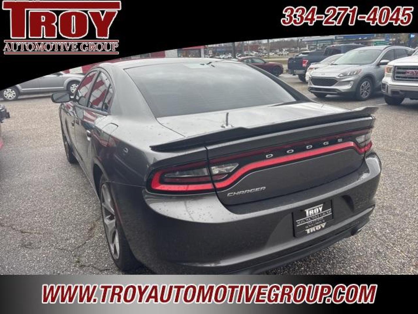 2017 Granite Crystal Metallic Clearcoat /Black Dodge Charger SE (2C3CDXBG9HH) with an 3.6L 6-Cylinder SMPI DOHC engine, Automatic transmission, located at 6812 Atlanta Hwy, Montgomery, AL, 36117, (334) 271-4045, 32.382118, -86.178673 - 20 Premium Alloy Wheels!!<br>Rear Spoiler!! - Photo#6
