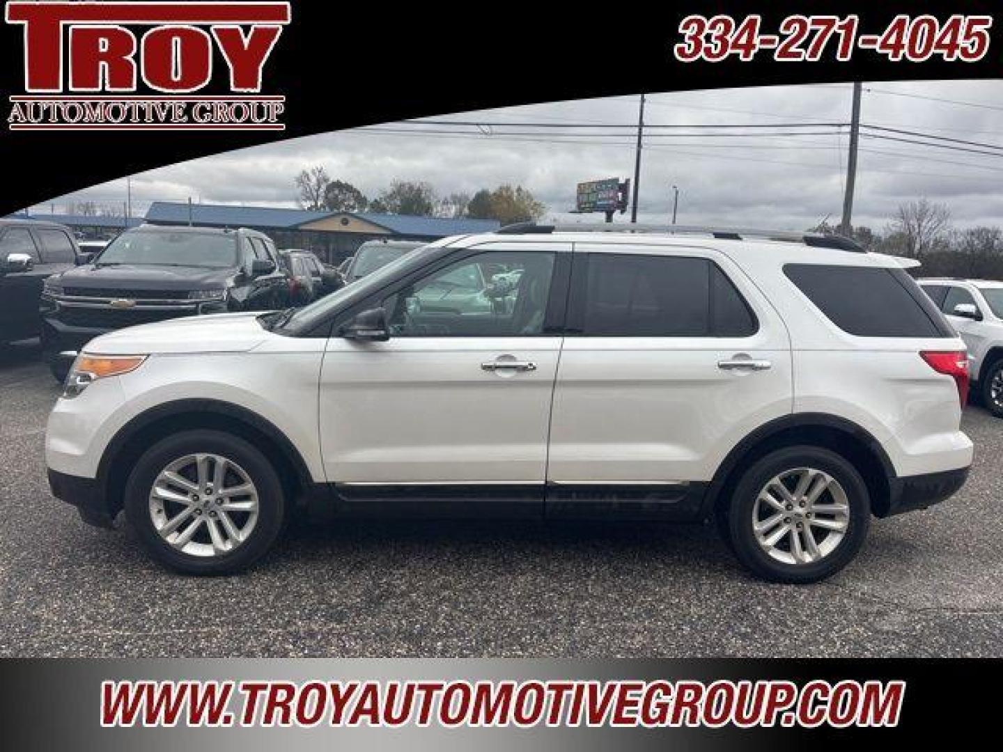 2013 White Platinum Clearcoat Metallic /Medium Light Stone Ford Explorer XLT (1FM5K7D81DG) with an 3.5L 6-Cylinder SMPI DOHC engine, Automatic transmission, located at 6812 Atlanta Hwy, Montgomery, AL, 36117, (334) 271-4045, 32.382118, -86.178673 - 1-Owner!!<br>Leather Seats!!<br>Tow Package!!<br>2-Master Keys!!<br>3rd Seat!! - Photo#0