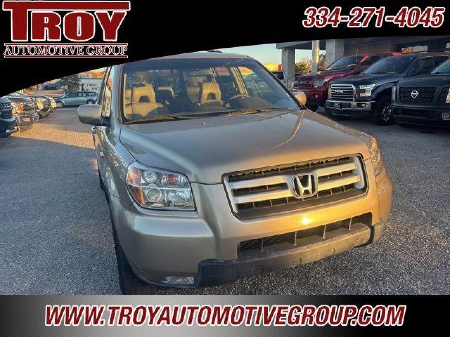 2007 Desert Rock Metallic /Saddle Honda Pilot EX-L (5FNYF28747B) with an 3.5L V6 SOHC i-VTEC 24V engine, Automatic transmission, located at 6812 Atlanta Hwy, Montgomery, AL, 36117, (334) 271-4045, 32.382118, -86.178673 - 3rd Seat!!<br>Heated Leather Seats!<br>Power Sunroof!!<br>Gold 2007 Honda Pilot EX-L FWD 3.5L V6 SOHC i-VTEC 24V 5-Speed Automatic with Overdrive<br><br>Financing Available---Top Value for Trades.<br><br>Odometer is 46013 miles below market average!<br><br><br>Awards:<br> * 2007 KBB.com Best Resale - Photo#6