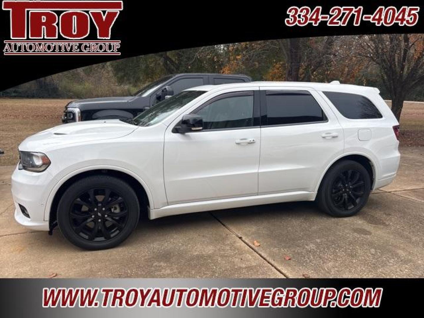 2019 White Knuckle Clearcoat /Black Dodge Durango R/T (1C4SDHCT5KC) with an HEMI 5.7L V8 Multi Displacement VVT engine, Automatic transmission, located at 6812 Atlanta Hwy, Montgomery, AL, 36117, (334) 271-4045, 32.382118, -86.178673 - Power Sunroof!!<br>Tow Package!!<br>Blind Spot Monitors!!<br>2-Master Remote Keys!!<br>Black Top Package!!<br>Heated Seats!! - Photo#1