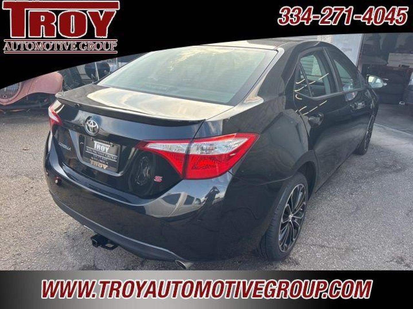 2016 Black Sand Pearl /Black Toyota Corolla S Plus (2T1BURHE9GC) with an 1.8L I4 DOHC Dual VVT-i engine, Automatic transmission, located at 6812 Atlanta Hwy, Montgomery, AL, 36117, (334) 271-4045, 32.382118, -86.178673 - Photo#7