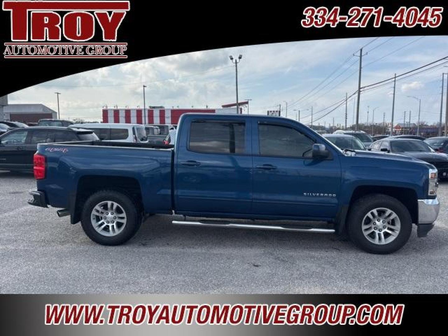 2018 Deep Ocean Blue Metallic /Black Chevrolet Silverado 1500 LT (3GCUKREC2JG) with an EcoTec3 5.3L V8 engine, Automatic transmission, located at 6812 Atlanta Hwy, Montgomery, AL, 36117, (334) 271-4045, 32.382118, -86.178673 - Power Driver Seat!!<br>Heated Seats!!<br>Tow Package!!<br>Bedliner!!<br>Recent Arrival! Priced below KBB Fair Purchase Price!<br><br>Deep Ocean Blue Metallic 2018 Chevrolet Silverado 1500 LT 4WD LT1 EcoTec3 5.3L V8 6-Speed Automatic Electronic with Overdrive<br><br>Financing Available---Top Value fo - Photo#0