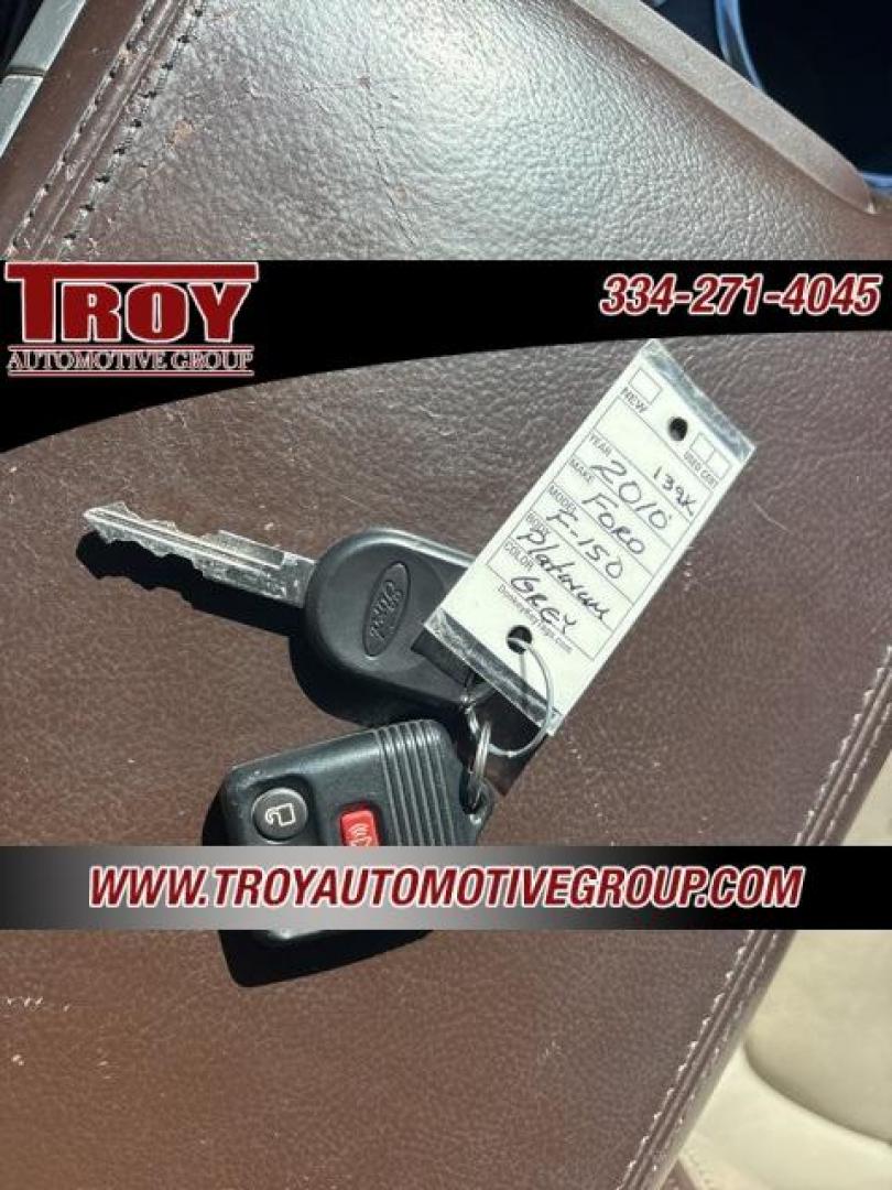 2010 Sterling Gray Metallic /Sienna Brown/Black Ford F-150 Platinum (1FTFW1CVXAF) with an 5.4L V8 EFI 24V FFV engine, Automatic transmission, located at 6812 Atlanta Hwy, Montgomery, AL, 36117, (334) 271-4045, 32.382118, -86.178673 - Platinum- 1-Owner!! Perfect Carfax Service History!!<br>58-Service Records!!<br>Power Running Boards!!<br>Power Sunroof!!<br>20 Premium Wheels!!<br>Navigation!! - Photo#69
