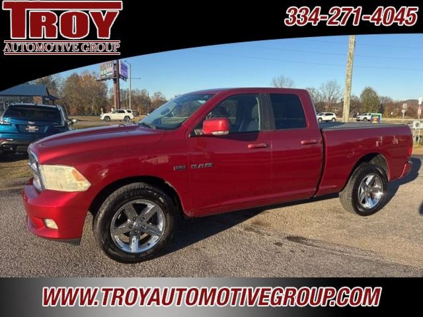 2009 Inferno Red Crystal PC/Mineral Gray Met CC /Gray Dodge Ram 1500 Sport (1D3HB18T99S) with an HEMI 5.7L V8 Multi Displacement VVT engine, Automatic transmission, located at 6812 Atlanta Hwy, Montgomery, AL, 36117, (334) 271-4045, 32.382118, -86.178673 - Recent Arrival!<br>1-Owner!!<br>Power Driver Seat!!<br><br>2009 Dodge Ram 1500 Sport RWD HEMI 5.7L V8 Multi Displacement VVT 5-Speed Automatic<br><br>Financing Available---Top Value for Trades. - Photo#1