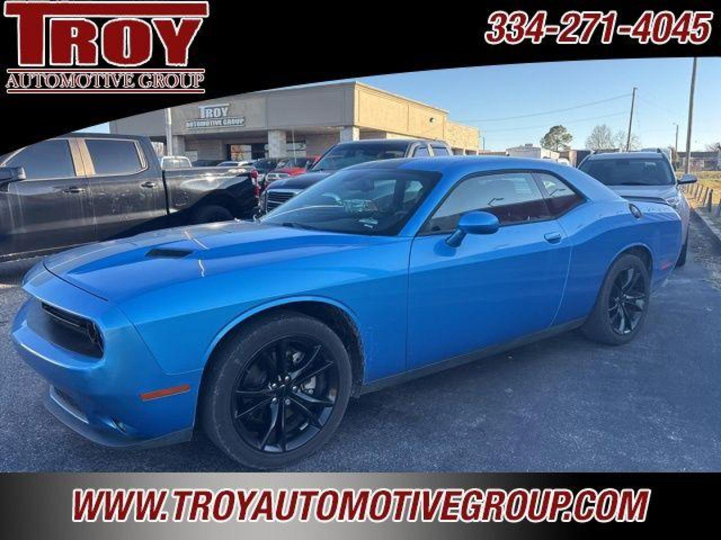2016 B5 Blue Pearlcoat /Black Dodge Challenger SXT (2C3CDZAG7GH) with an 3.6L V6 24V VVT engine, Automatic transmission, located at 6812 Atlanta Hwy, Montgomery, AL, 36117, (334) 271-4045, 32.382118, -86.178673 - Navigation!!<br>Heated Seats!! Cooled Seats!!<br>Leather Interior!!<br>Alpine Sound System!!<br>B5 Blue Pearlcoat 2016 Dodge Challenger SXT RWD 3.6L V6 24V VVT 8-Speed Automatic<br><br>Financing Available---Top Value for Trades.<br><br>Odometer is 59429 miles below market average! 19/30 City/Highway - Photo#2