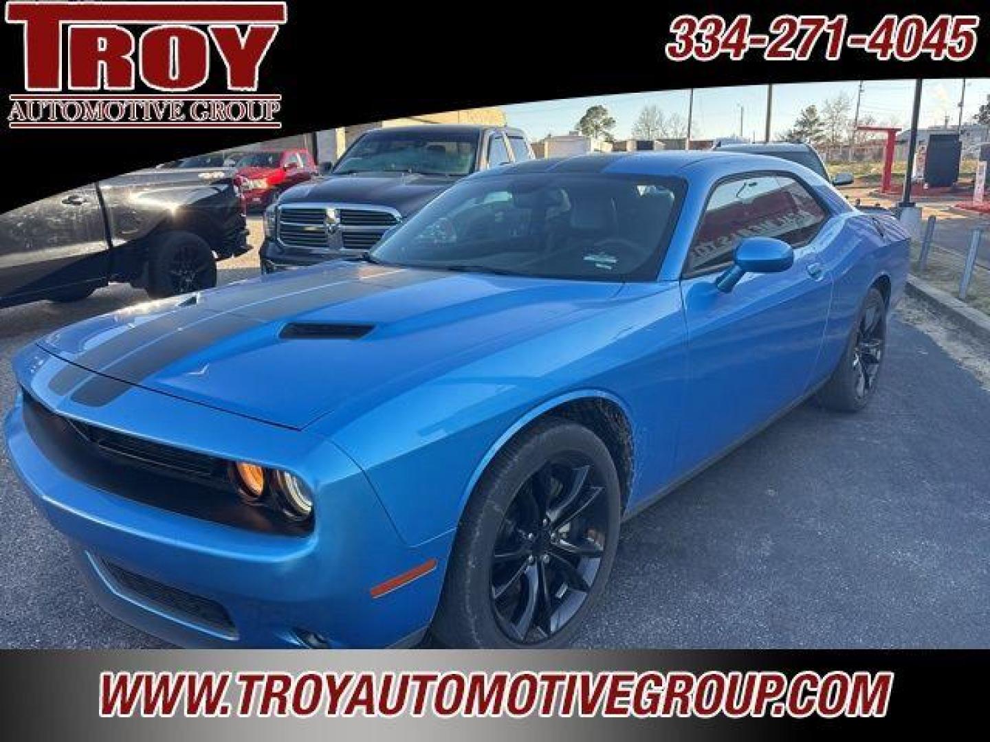 2016 B5 Blue Pearlcoat /Black Dodge Challenger SXT (2C3CDZAG7GH) with an 3.6L V6 24V VVT engine, Automatic transmission, located at 6812 Atlanta Hwy, Montgomery, AL, 36117, (334) 271-4045, 32.382118, -86.178673 - Navigation!!<br>Heated Seats!! Cooled Seats!!<br>Leather Interior!!<br>Alpine Sound System!!<br>B5 Blue Pearlcoat 2016 Dodge Challenger SXT RWD 3.6L V6 24V VVT 8-Speed Automatic<br><br>Financing Available---Top Value for Trades.<br><br>Odometer is 59429 miles below market average! 19/30 City/Highway - Photo#3