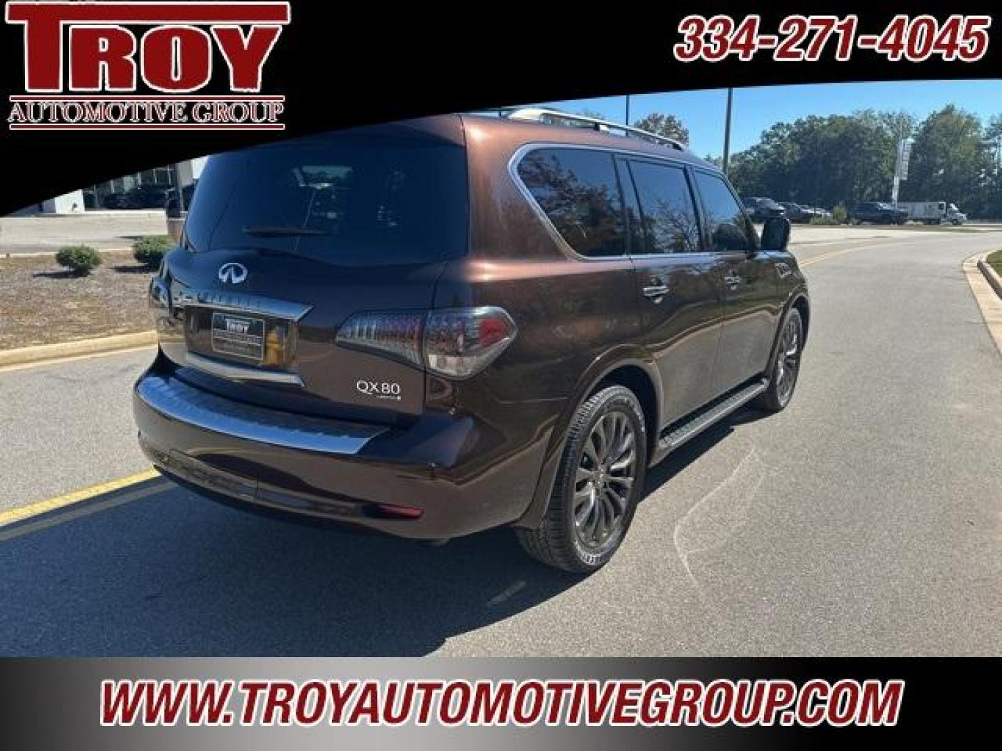 2017 Mocha Almond /Truffle Brown INFINITI QX80 Limited (JN8AZ2NE4H9) with an 5.6L V8 engine, Automatic transmission, located at 6812 Atlanta Hwy, Montgomery, AL, 36117, (334) 271-4045, 32.382118, -86.178673 - Mocha Almond 2017 INFINITI QX80 Limited AWD 5.6L V8 7-Speed Automatic<br><br>Financing Available---Top Value for Trades.<br><br>Odometer is 21255 miles below market average!<br><br><br>Awards:<br> * JD Power Initial Quality Study (IQS) * 2017 KBB.com 5-Year Cost to Own Awards - Photo#4