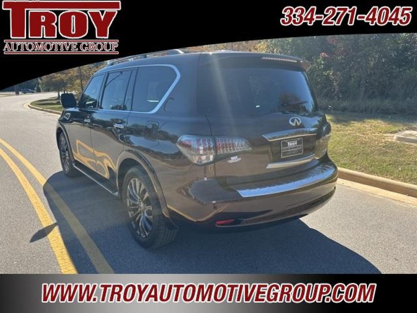 2017 Mocha Almond /Truffle Brown INFINITI QX80 Limited (JN8AZ2NE4H9) with an 5.6L V8 engine, Automatic transmission, located at 6812 Atlanta Hwy, Montgomery, AL, 36117, (334) 271-4045, 32.382118, -86.178673 - Mocha Almond 2017 INFINITI QX80 Limited AWD 5.6L V8 7-Speed Automatic<br><br>Financing Available---Top Value for Trades.<br><br>Odometer is 21255 miles below market average!<br><br><br>Awards:<br> * JD Power Initial Quality Study (IQS) * 2017 KBB.com 5-Year Cost to Own Awards - Photo#6