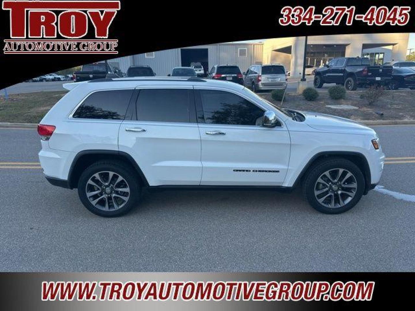 2018 Bright White Clearcoat /Black Jeep Grand Cherokee Limited (1C4RJEBG8JC) with an 3.6L V6 24V VVT engine, Automatic transmission, located at 6812 Atlanta Hwy, Montgomery, AL, 36117, (334) 271-4045, 32.382118, -86.178673 - Bright White Clearcoat 2018 Jeep Grand Cherokee Limited RWD 3.6L V6 24V VVT 8-Speed Automatic<br><br>Financing Available---Top Value for Trades.<br><br>19/26 City/Highway MPG<br><br><br>Awards:<br> * 2018 KBB.com 10 Most Awarded Brands - Photo#3