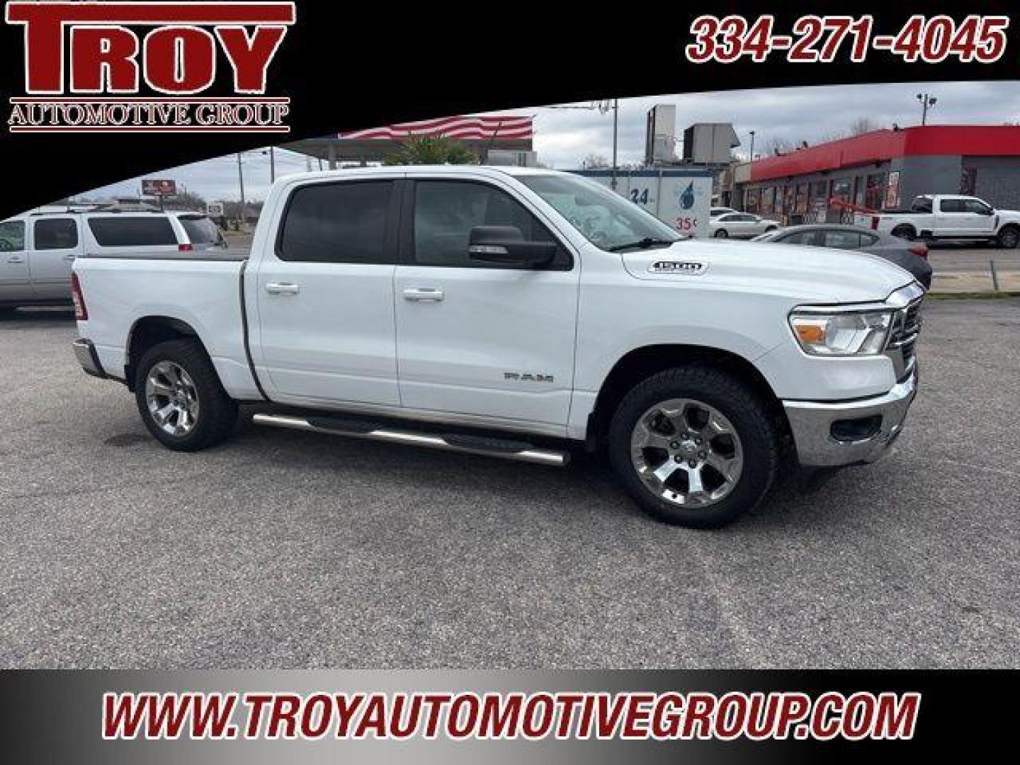 2021 Bright White Clearcoat /Diesel Gray/Black Ram 1500 Big Horn/Lone Star (1C6SRFFT6MN) with an HEMI 5.7L V8 Multi Displacement VVT engine, Automatic transmission, located at 6812 Atlanta Hwy, Montgomery, AL, 36117, (334) 271-4045, 32.382118, -86.178673 - 1-Owner!!<br>Flip Up Bedcover!!<br>Tow Package!!!<br>Like New!! - Photo#39