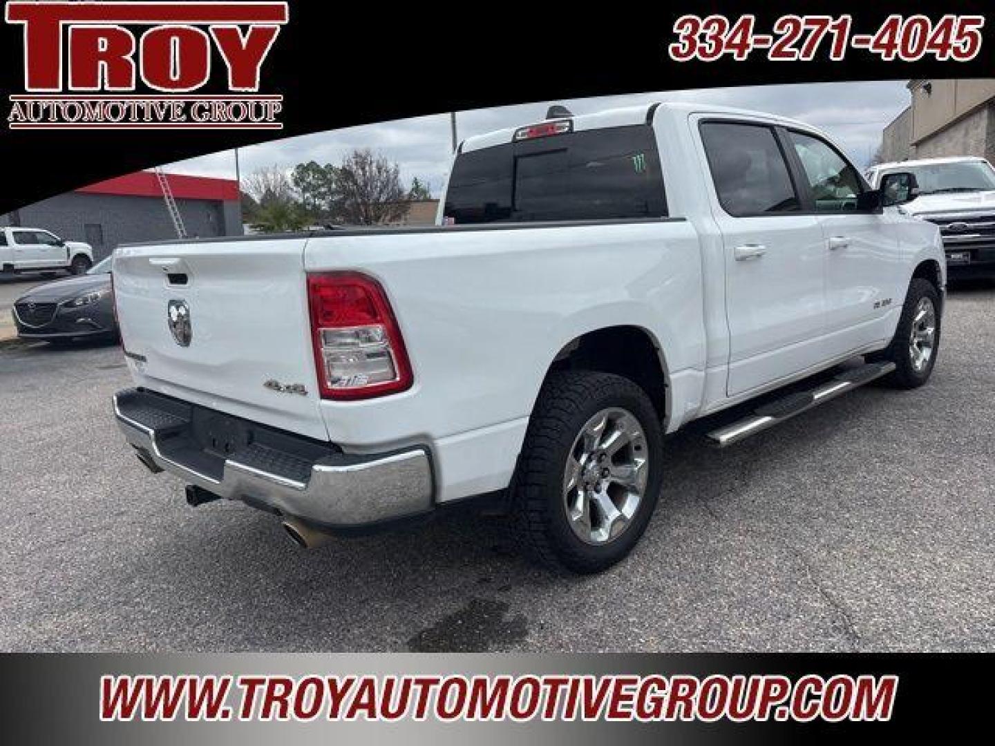 2021 Bright White Clearcoat /Diesel Gray/Black Ram 1500 Big Horn/Lone Star (1C6SRFFT6MN) with an HEMI 5.7L V8 Multi Displacement VVT engine, Automatic transmission, located at 6812 Atlanta Hwy, Montgomery, AL, 36117, (334) 271-4045, 32.382118, -86.178673 - 1-Owner!!<br>Flip Up Bedcover!!<br>Tow Package!!!<br>Like New!! - Photo#41