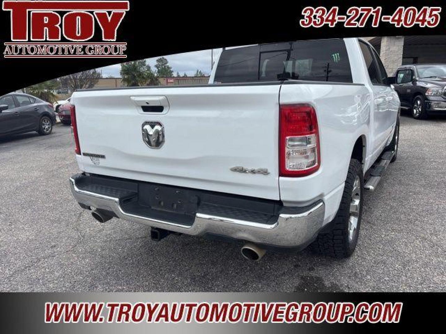 2021 Bright White Clearcoat /Diesel Gray/Black Ram 1500 Big Horn/Lone Star (1C6SRFFT6MN) with an HEMI 5.7L V8 Multi Displacement VVT engine, Automatic transmission, located at 6812 Atlanta Hwy, Montgomery, AL, 36117, (334) 271-4045, 32.382118, -86.178673 - 1-Owner!!<br>Flip Up Bedcover!!<br>Tow Package!!!<br>Like New!! - Photo#42