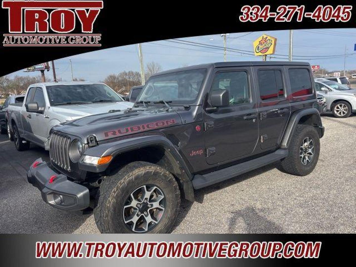 2021 Granite Crystal Metallic Clearcoat /Black Jeep Wrangler Unlimited Rubicon (1C4HJXFN8MW) with an 2.0L I4 DOHC engine, Automatic transmission, located at 6812 Atlanta Hwy, Montgomery, AL, 36117, (334) 271-4045, 32.382118, -86.178673 - Recent Arrival!<br>1-Owner!!<br>Leather Interior!!<br>Painted To Match Hardtop!!<br>Tow Package!!<br>2-Master Remote Keys!!<br><br><br>Granite Crystal Metallic Clearcoat 2021 Jeep Wrangler Unlimited Rubicon 4WD 2.0L I4 DOHC 8-Speed Automatic<br><br>Financing Available---Top Value for Trades. - Photo#2