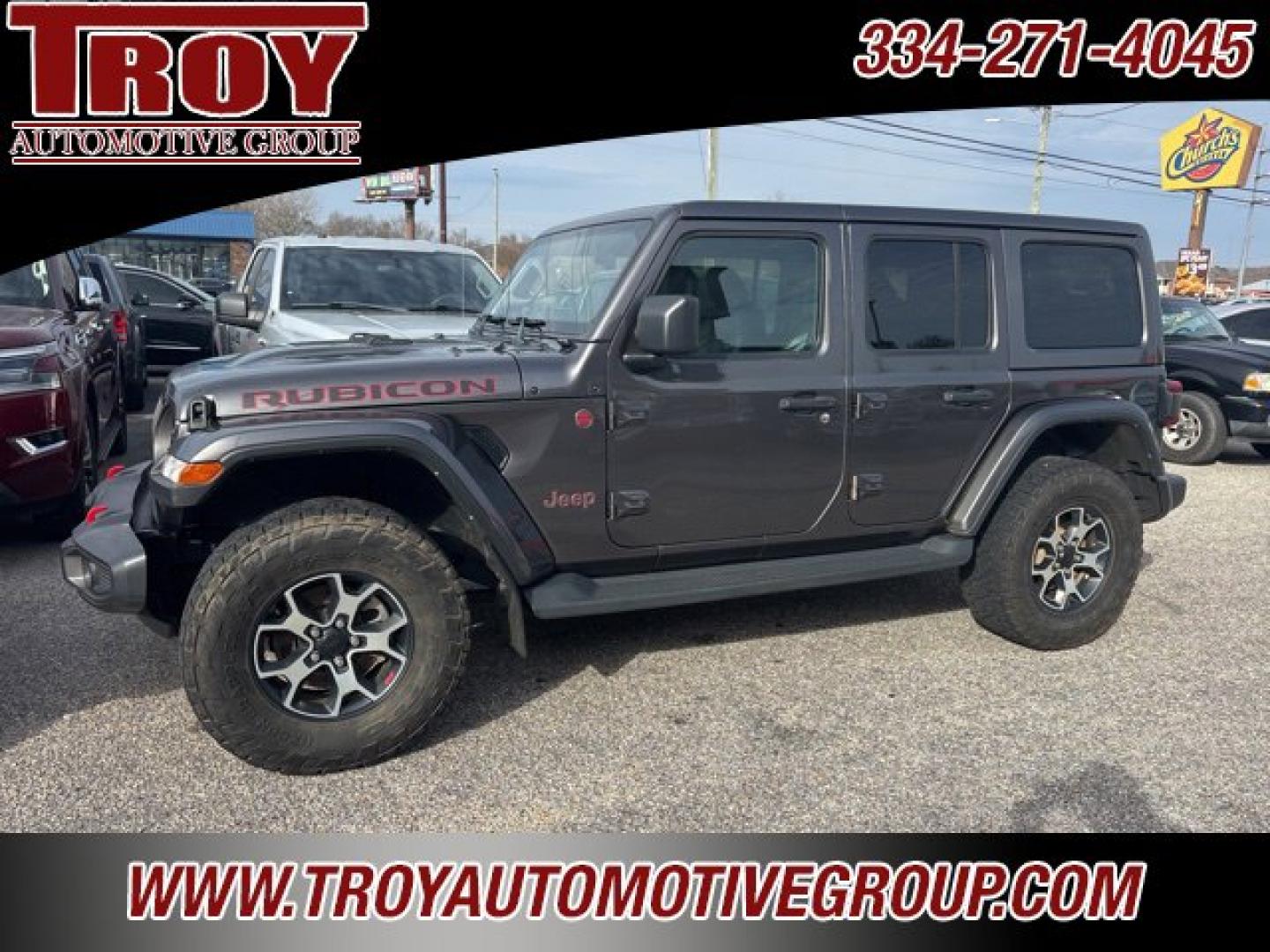 2021 Crystal Metallic /Black Jeep Wrangler Unlimited Rubicon (1C4HJXFN8MW) with an 2.0L I4 DOHC engine, Automatic transmission, located at 6812 Atlanta Hwy, Montgomery, AL, 36117, (334) 271-4045, 32.382118, -86.178673 - Recent Arrival!<br>1-Owner!!<br>Leather Interior!!<br>Painted To Match Hardtop!!<br>Tow Package!!<br>2-Master Remote Keys!!<br><br><br>Granite Crystal Metallic Clearcoat 2021 Jeep Wrangler Unlimited Rubicon 4WD 2.0L I4 DOHC 8-Speed Automatic<br><br>Financing Available---Top Value for Trades.- Photo#1