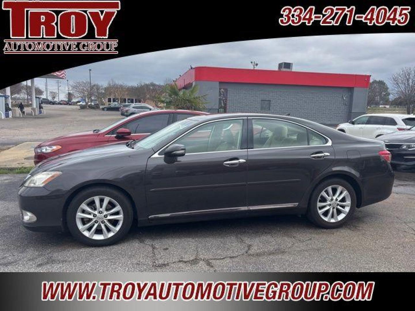 2011 Smoky Granite Mica /Light Gray Lexus ES 350 (JTHBK1EG6B2) with an 3.5L V6 DOHC Dual VVT-i 24V engine, Automatic transmission, located at 6812 Atlanta Hwy, Montgomery, AL, 36117, (334) 271-4045, 32.382118, -86.178673 - Navigation!!<br>Rear Sunshade!!<br>2-Master Remote Entry Keys!! - Photo#0