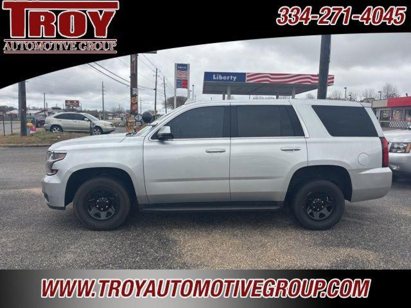 2020 Silver Ice Metallic /Jet Black Chevrolet Tahoe Police (1GNLCDEC9LR) with an EcoTec3 5.3L V8 Flex Fuel engine, Automatic transmission, located at 6812 Atlanta Hwy, Montgomery, AL, 36117, (334) 271-4045, 32.382118, -86.178673 - Just had transmission rebuilt includes 1 year warranty. <br>1/20/26 - Photo#0