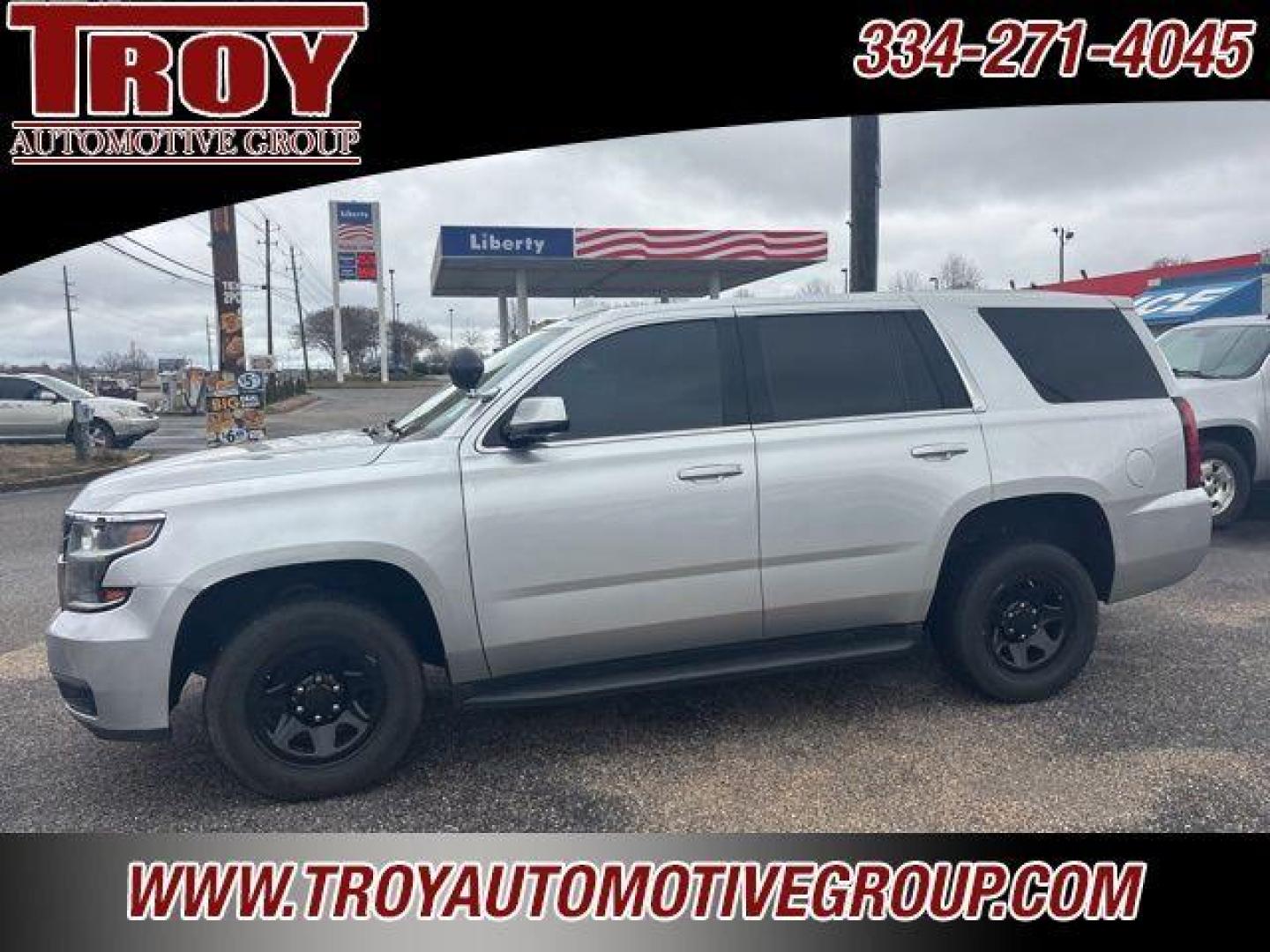 2020 Silver Ice Metallic /Jet Black Chevrolet Tahoe Police (1GNLCDEC9LR) with an EcoTec3 5.3L V8 Flex Fuel engine, Automatic transmission, located at 6812 Atlanta Hwy, Montgomery, AL, 36117, (334) 271-4045, 32.382118, -86.178673 - Just had transmission rebuilt includes 1 year warranty. <br>1/20/26 - Photo#1