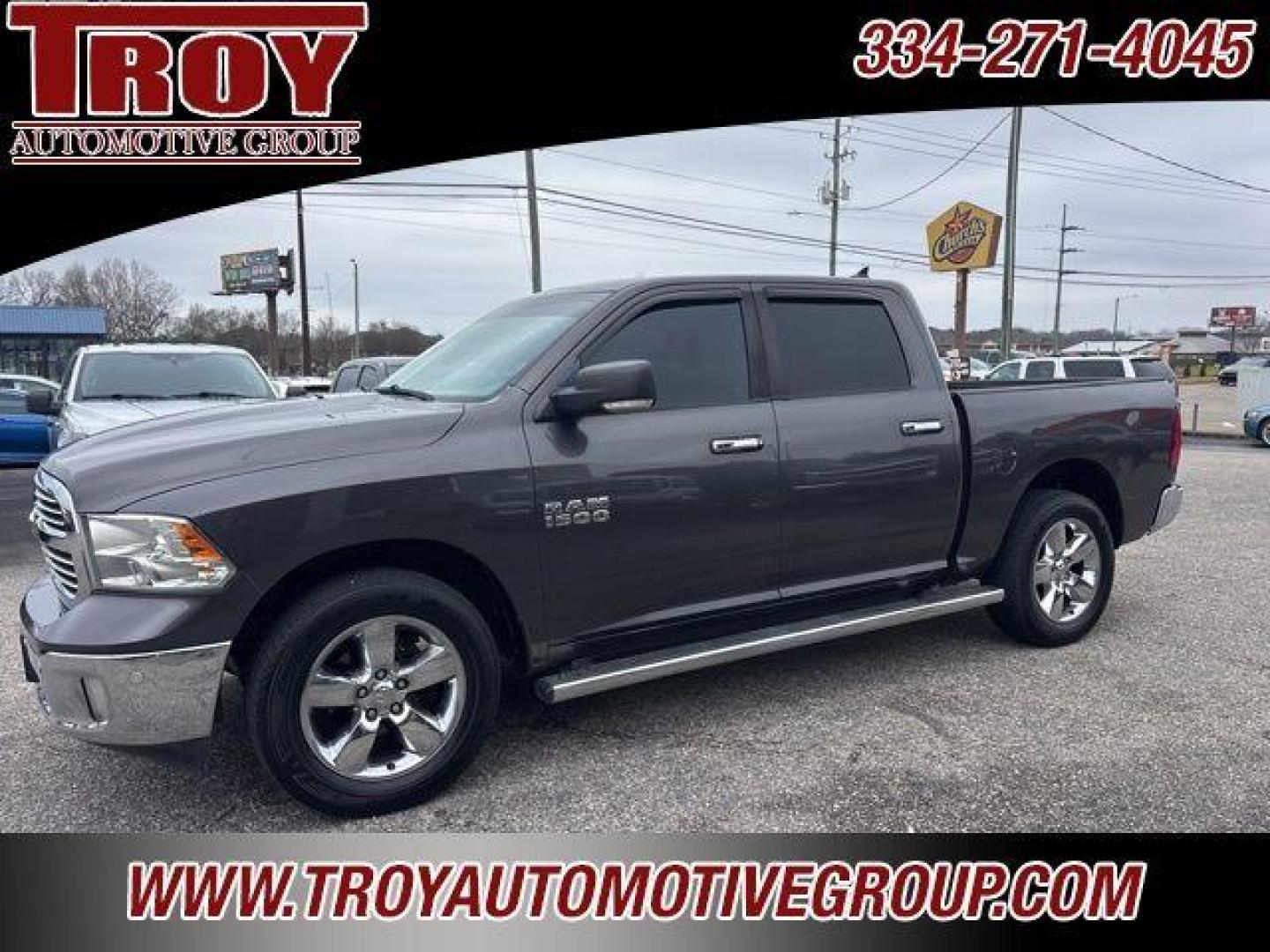 2014 Granite Crystal Metallic Clearcoat /Diesel Gray/Black Ram 1500 Big Horn (1C6RR7LGXES) with an 3.6L V6 24V VVT engine, Automatic transmission, located at 6812 Atlanta Hwy, Montgomery, AL, 36117, (334) 271-4045, 32.382118, -86.178673 - Recent Arrival!<br>Navigation!!<br>Heated Seats!!<br>Power Driver Seat!!<br>Tow Package!<br>Small dent on bedside !!<br>Chrome Wheel to Wheel Step Bars!!<br><br>Granite Crystal Metallic Clearcoat 2014 Ram 1500 Big Horn 4WD 3.6L V6 24V VVT 8-Speed Automatic<br><br>Financing Available---Top Value for - Photo#2