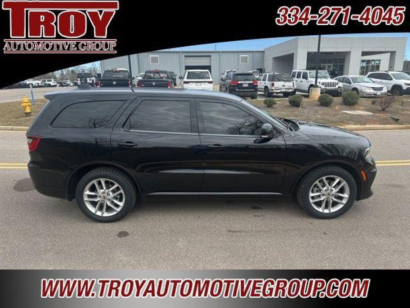 2021 DB Black Crystal Clearcoat /Black Dodge Durango GT Plus (1C4RDHDG9MC) with an 3.6L V6 24V VVT engine, Automatic transmission, located at 6812 Atlanta Hwy, Montgomery, AL, 36117, (334) 271-4045, 32.382118, -86.178673 - DB Black Crystal Clearcoat 2021 Dodge Durango GT Plus RWD 3.6L V6 24V VVT 8-Speed Automatic<br><br>Financing Available---Top Value for Trades.<br><br>19/26 City/Highway MPG - Photo#3