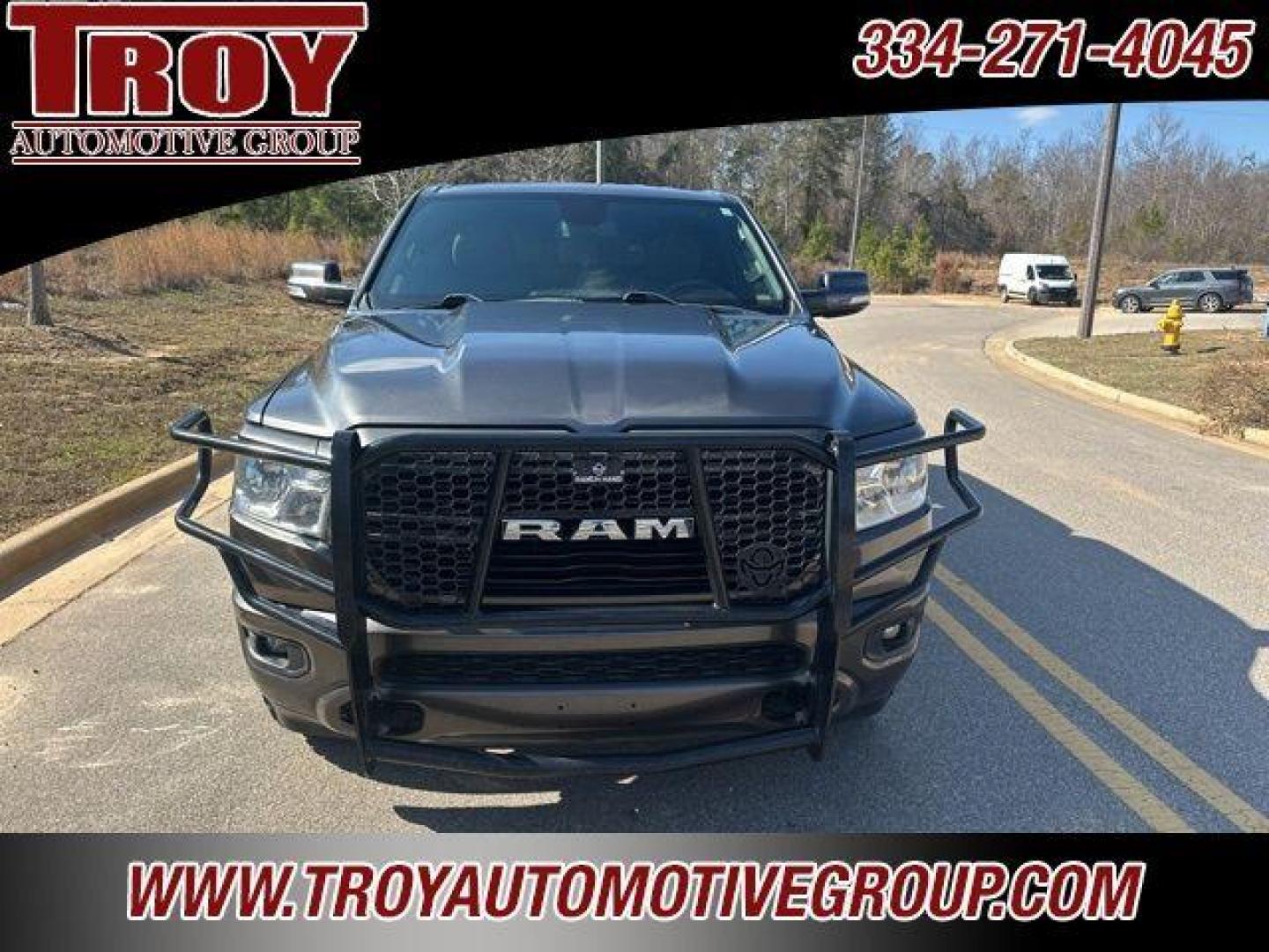 2019 Granite Crystal Metallic Clearcoat /Black Ram 1500 Big Horn/Lone Star (1C6SRFBT4KN) with an HEMI 5.7L V8 Multi Displacement VVT engine, Automatic transmission, located at 6812 Atlanta Hwy, Montgomery, AL, 36117, (334) 271-4045, 32.382118, -86.178673 - Granite Crystal Metallic Clearcoat 2019 Ram 1500 Big Horn/Lone Star 4WD HEMI 5.7L V8 Multi Displacement VVT 8-Speed Automatic<br><br>Financing Available---Top Value for Trades.<br><br>Odometer is 19649 miles below market average!<br><br><br>Awards:<br> * Motor Trend Automobiles of the year * 2019 - Photo#1