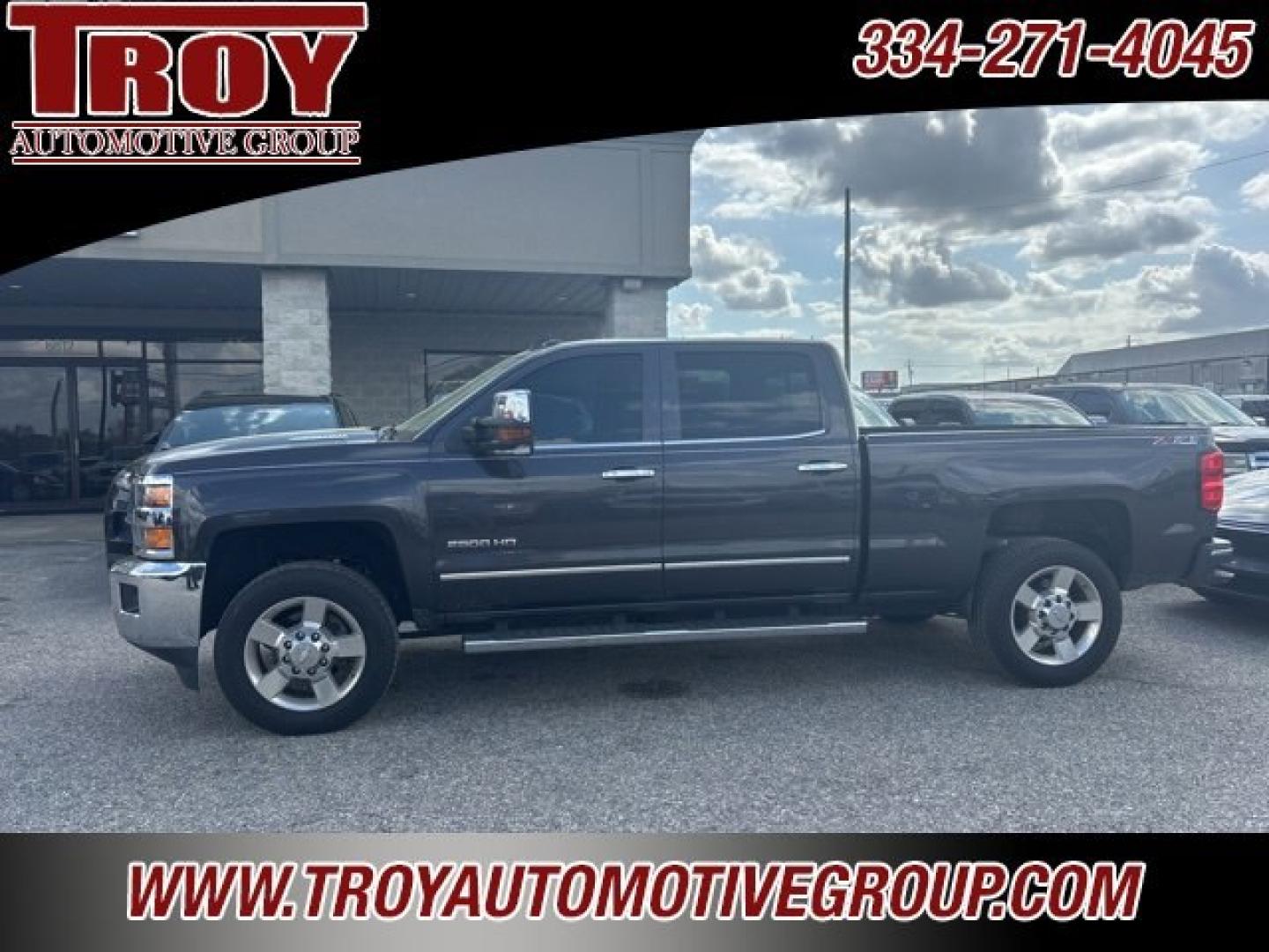 2016 Tungsten Metallic /Cocoa/Dune Chevrolet Silverado 2500HD LTZ (1GC1KWE87GF) with an Duramax 6.6L V8 Turbodiesel engine, Automatic transmission, located at 6812 Atlanta Hwy, Montgomery, AL, 36117, (334) 271-4045, 32.382118, -86.178673 - Tungsten Metallic 2016 Chevrolet Silverado 2500HD LTZ 4WD Duramax 6.6L V8 Turbodiesel Allison 1000 6-Speed Automatic<br><br>Financing Available---Top Value for Trades.<br><br>Odometer is 88614 miles below market average!<br><br><br>Reviews:<br> * Impressive hauling and towing capabilities; refined- Photo#0